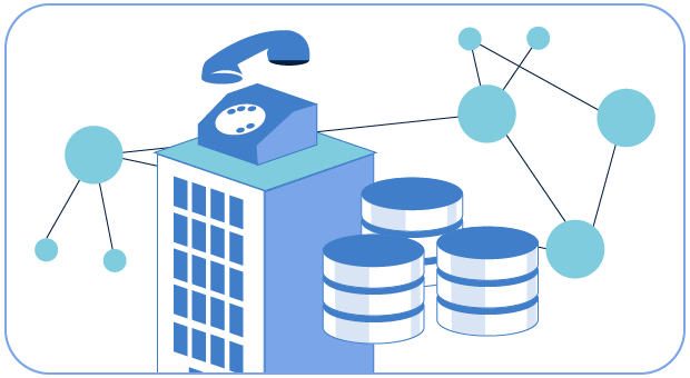 Bordered design for telecom database.