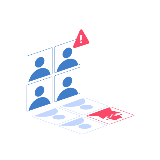 Hacker hiding among several users