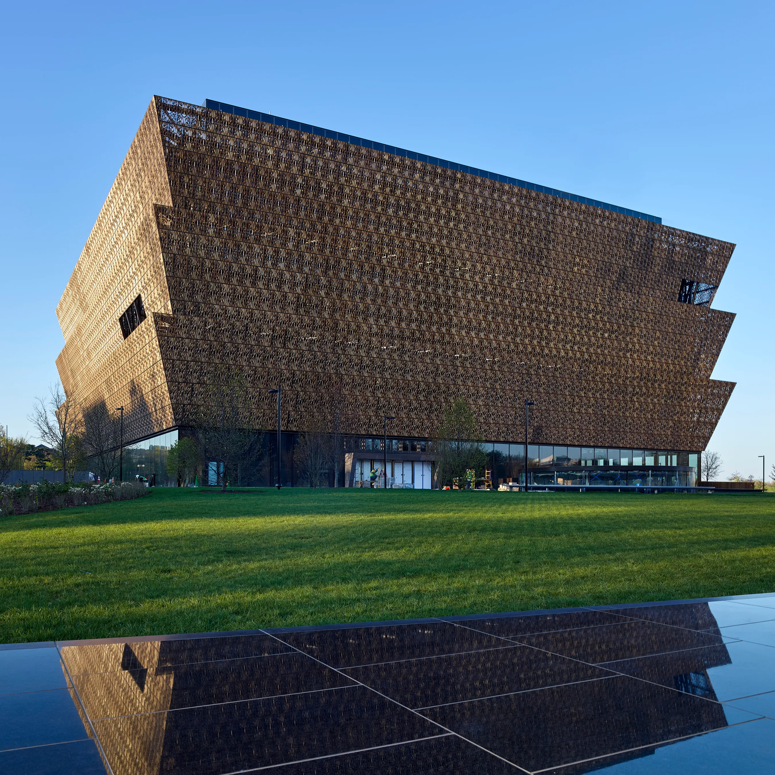 Walkable fire-rated skylight/floor by Greenlite Glass at NMAAHC, Washington, DC.