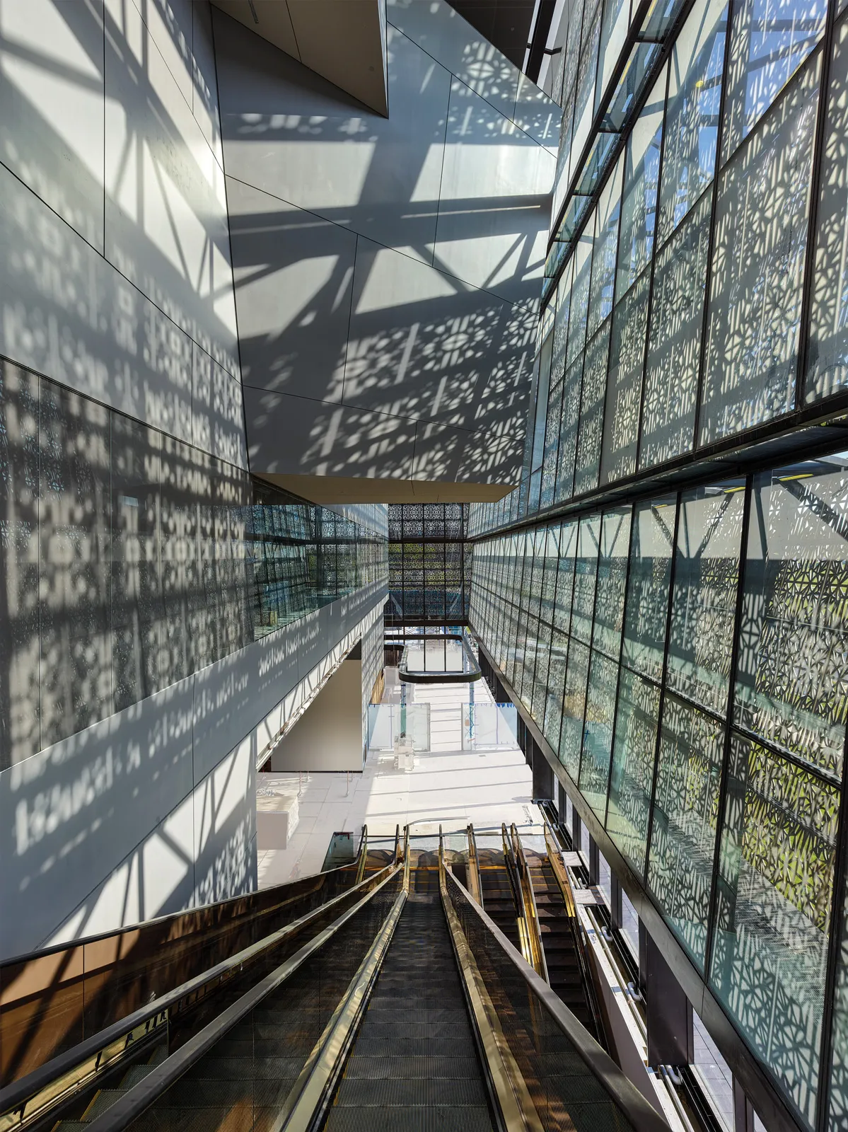 Walkable fire-rated skylight/floor by Greenlite Glass at NMAAHC, Washington, DC.