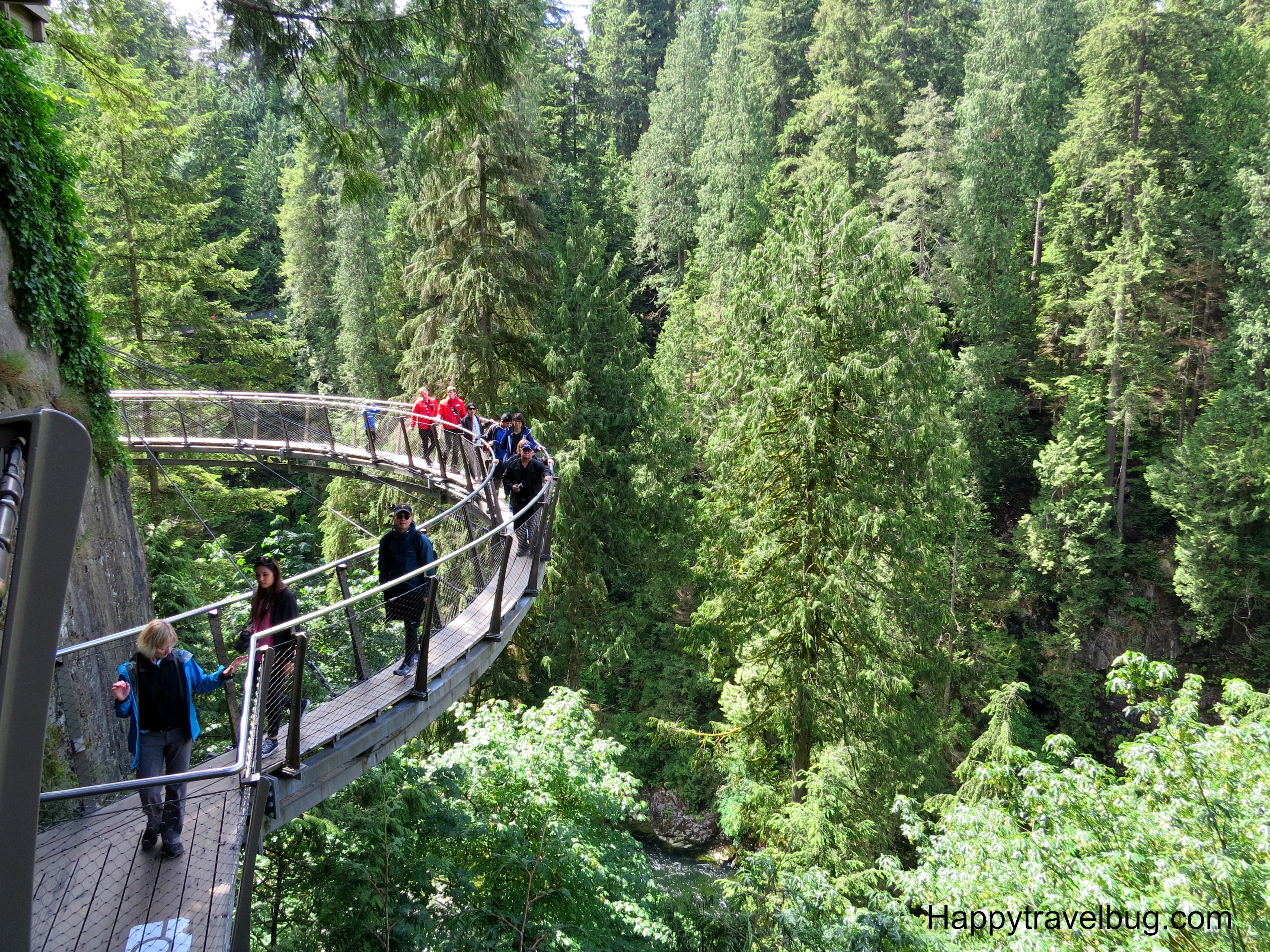 Structural walkable glass floor by Greenlite Glass at CAPILANO CLIFFWALK, North Vancouver, BC,.
