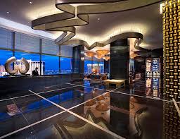 Walkable fire-rated skylight/floor by Greenlite Glass at MANDARIN TOWER, Las Vegas, NV.