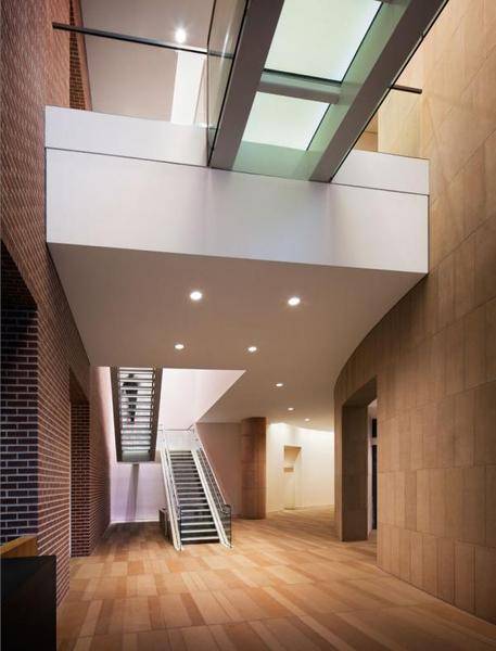 Walkable fire-rated skylight/floor by Greenlite Glass at RICE UNIVERSITY, HOUSTON, TX.