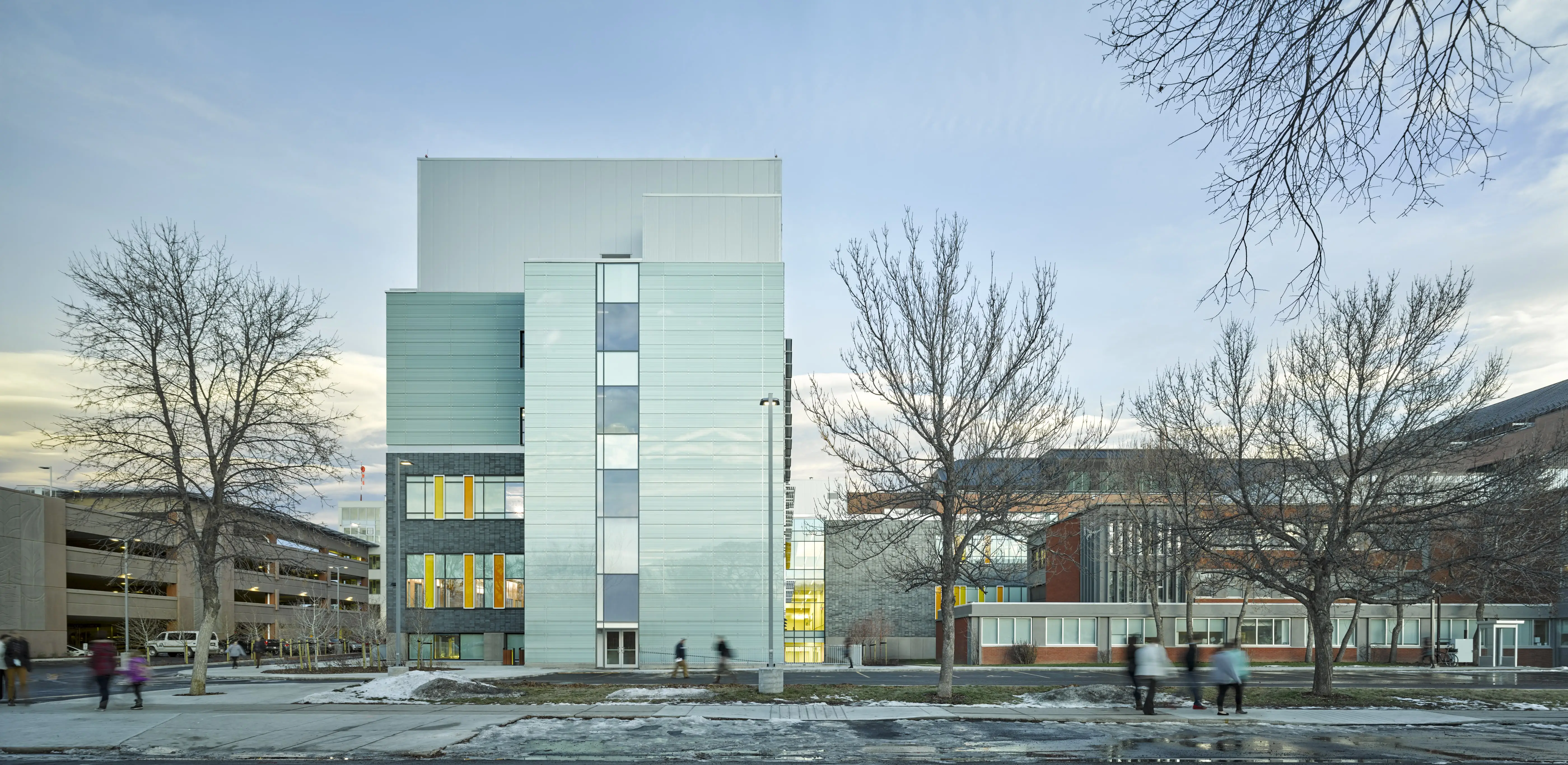 Walkable fire-rated skylight/floor by Greenlite Glass at LETHBRIDGE CHINOOK REGIONAL HOSPITAL, Lethbridge, AB.