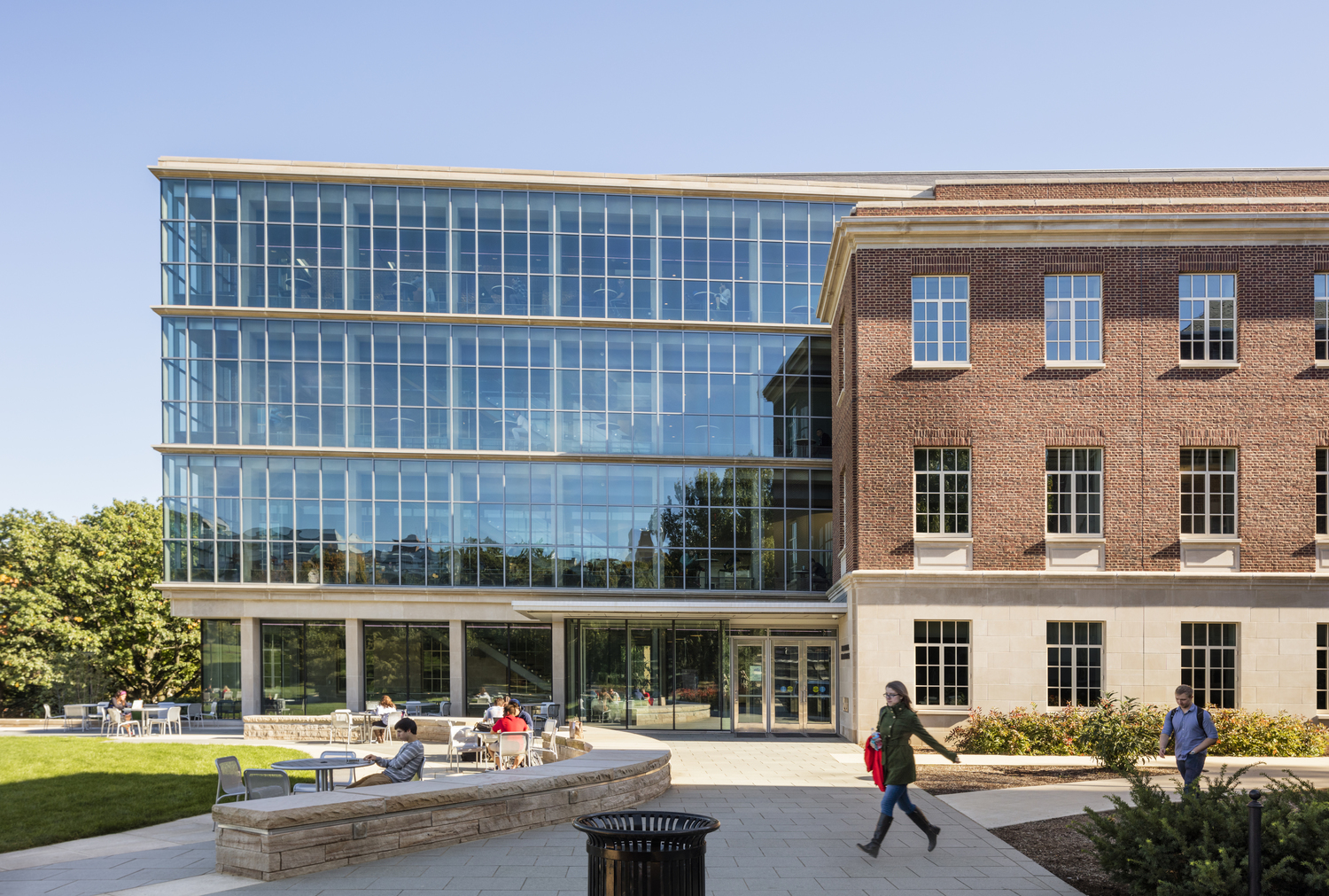 Walkable fire-rated skylight/floor by Greenlite Glass at PENN STATE UNIVERSITY, University Park, PA.