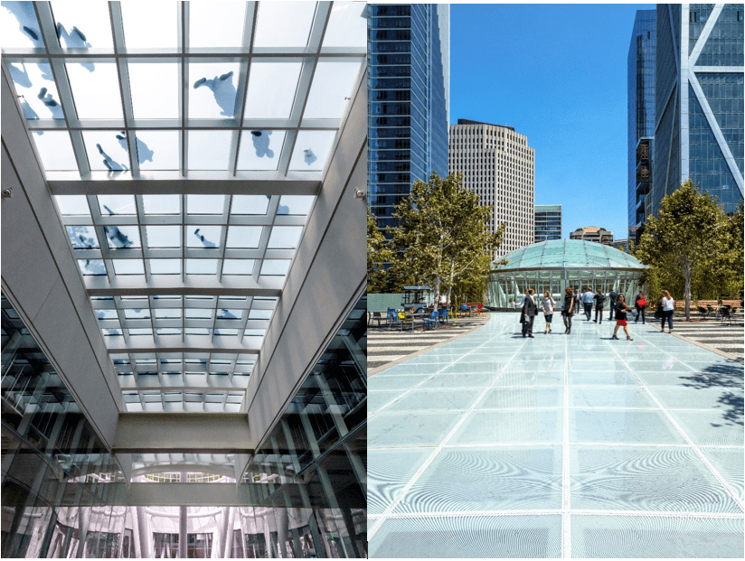 Fire rated glass floors