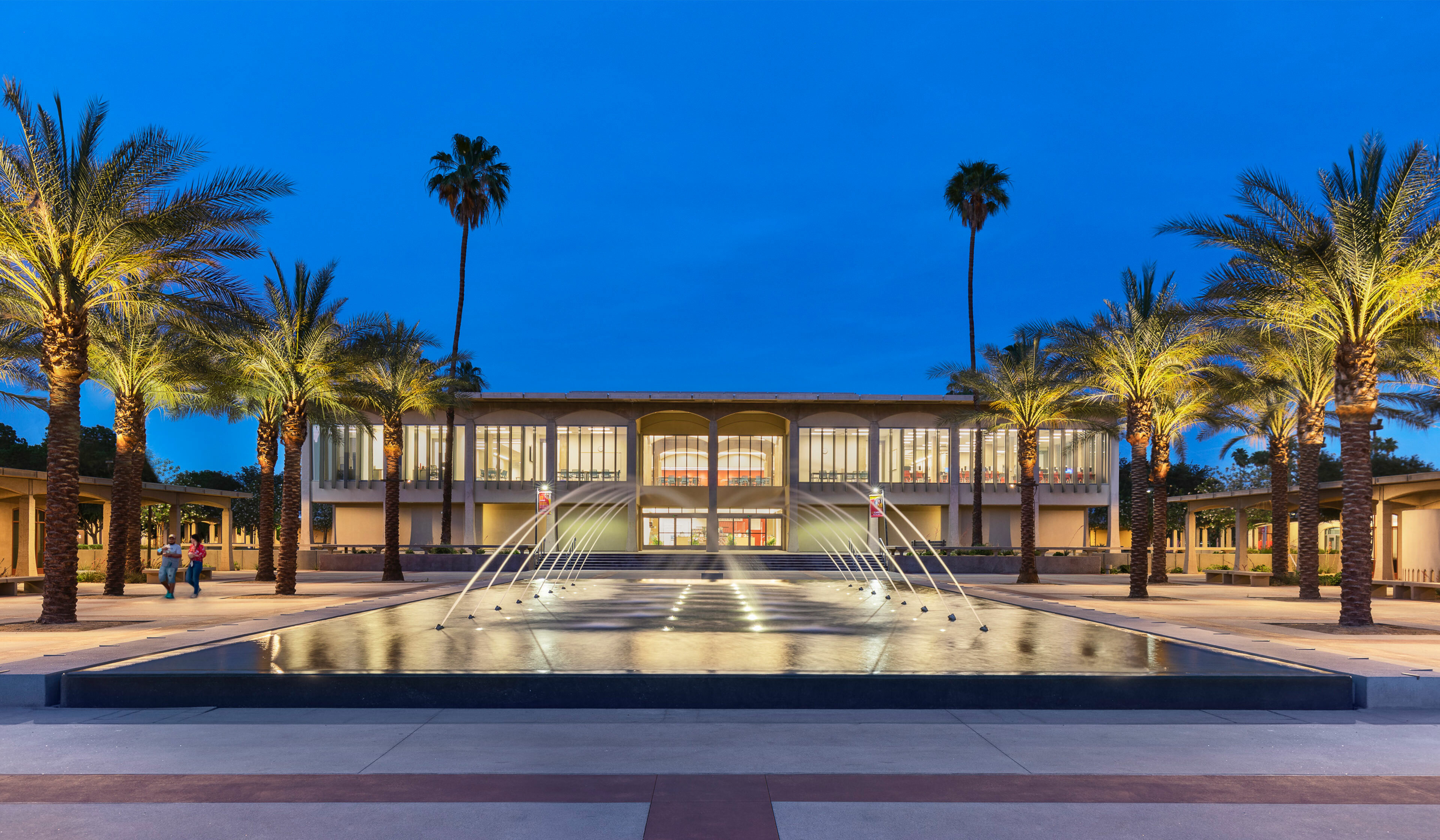 Walkable fire-rated skylight/floor by Greenlite Glass at COLLEGE OF THE DESERT, Palm Desert, CA.