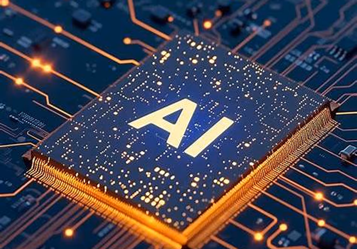 Ai Showing on Processor Chip