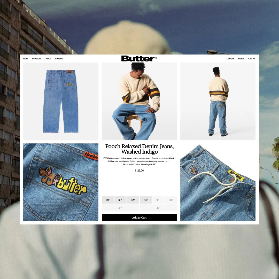 Butter ecommerce website