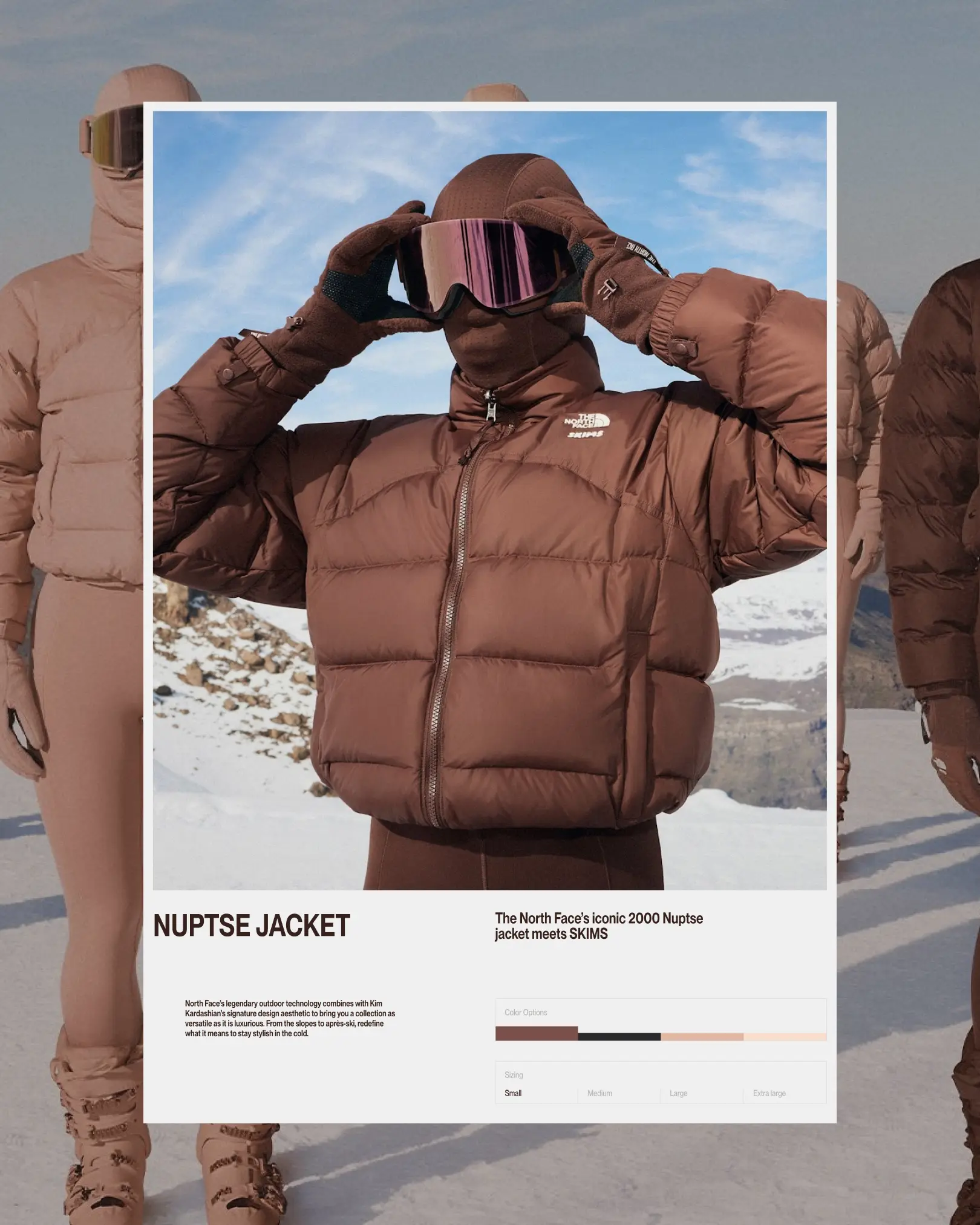 Skims website layout