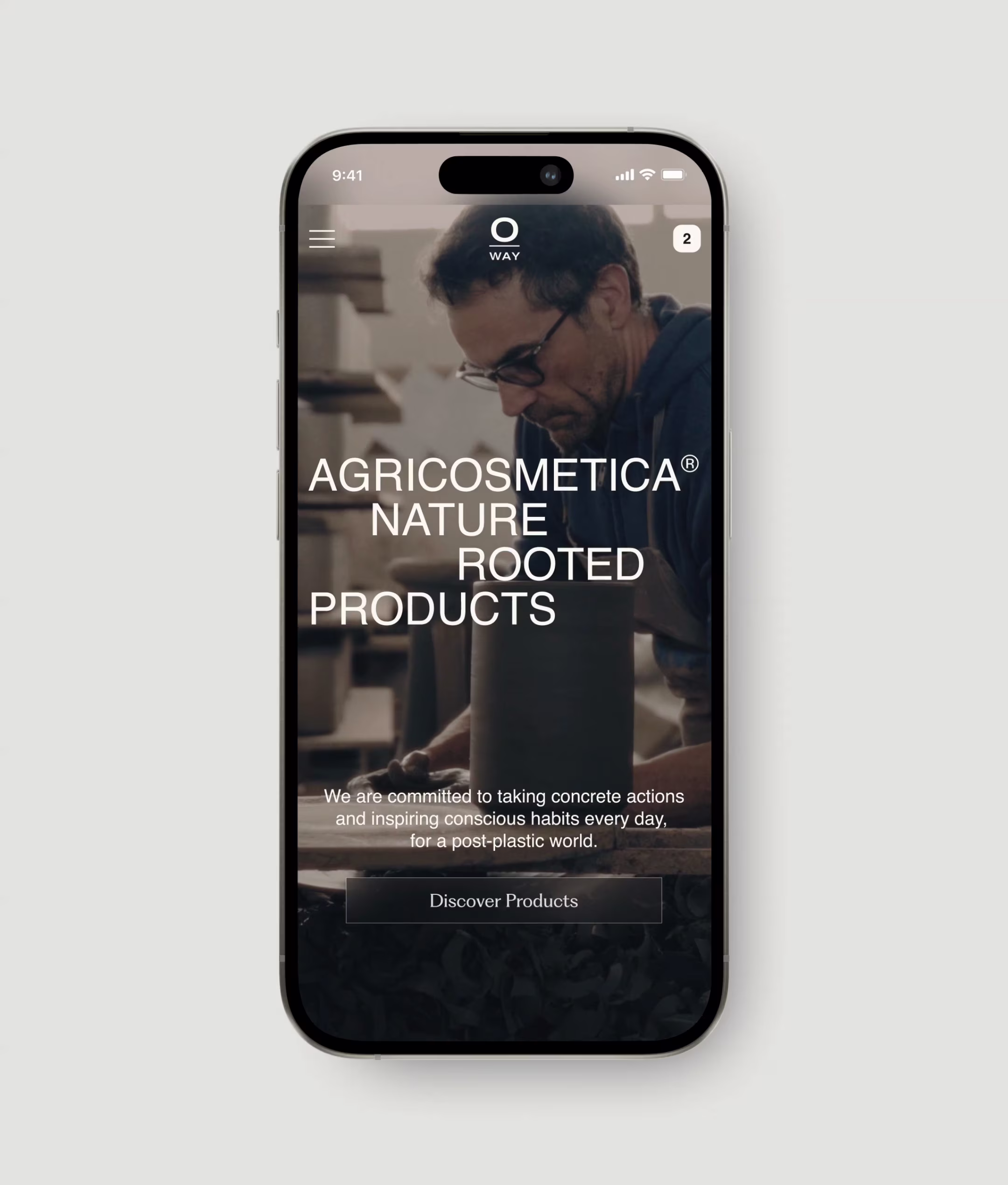 Animated hero on mobile