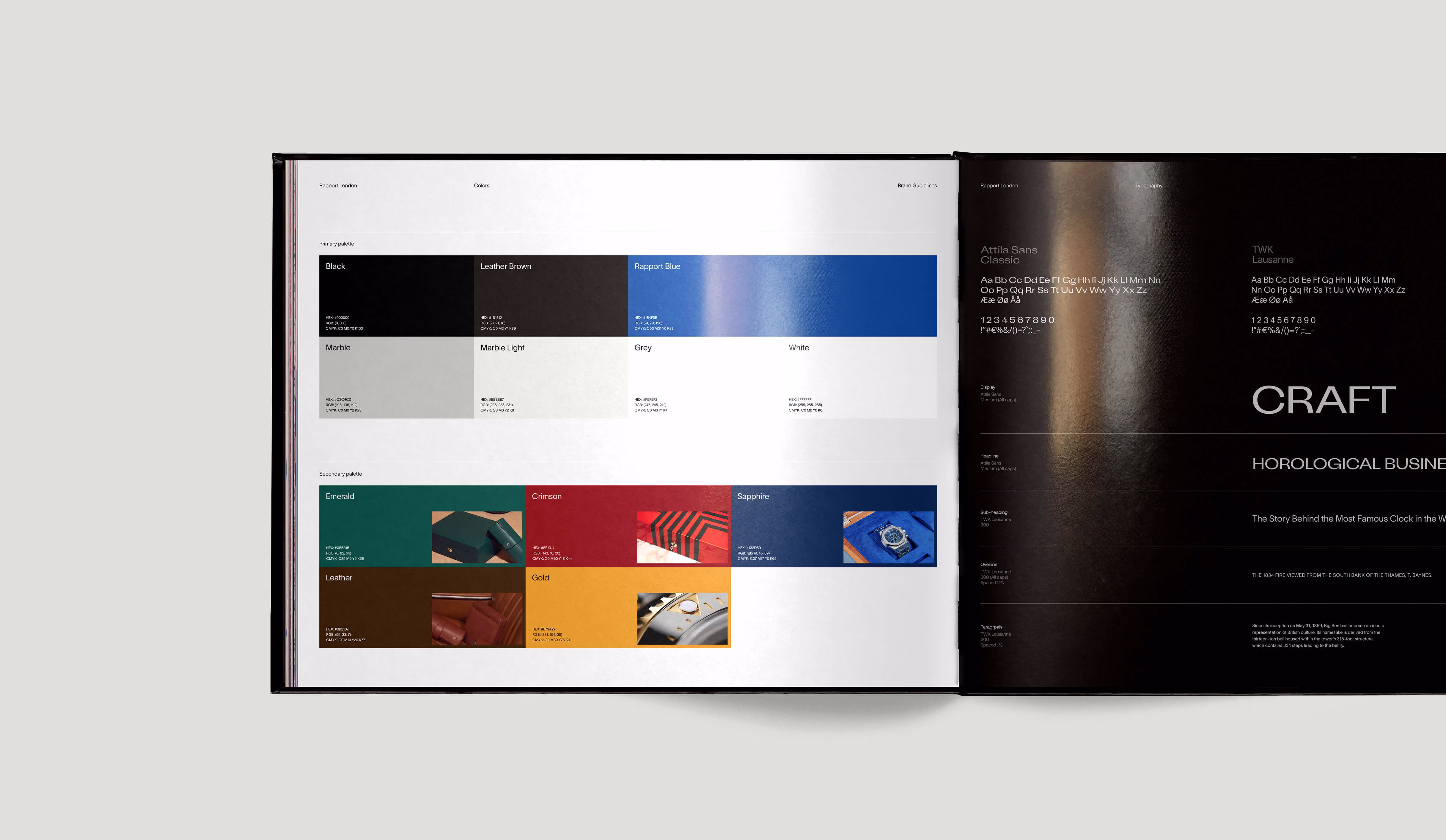 Brand colors and typography