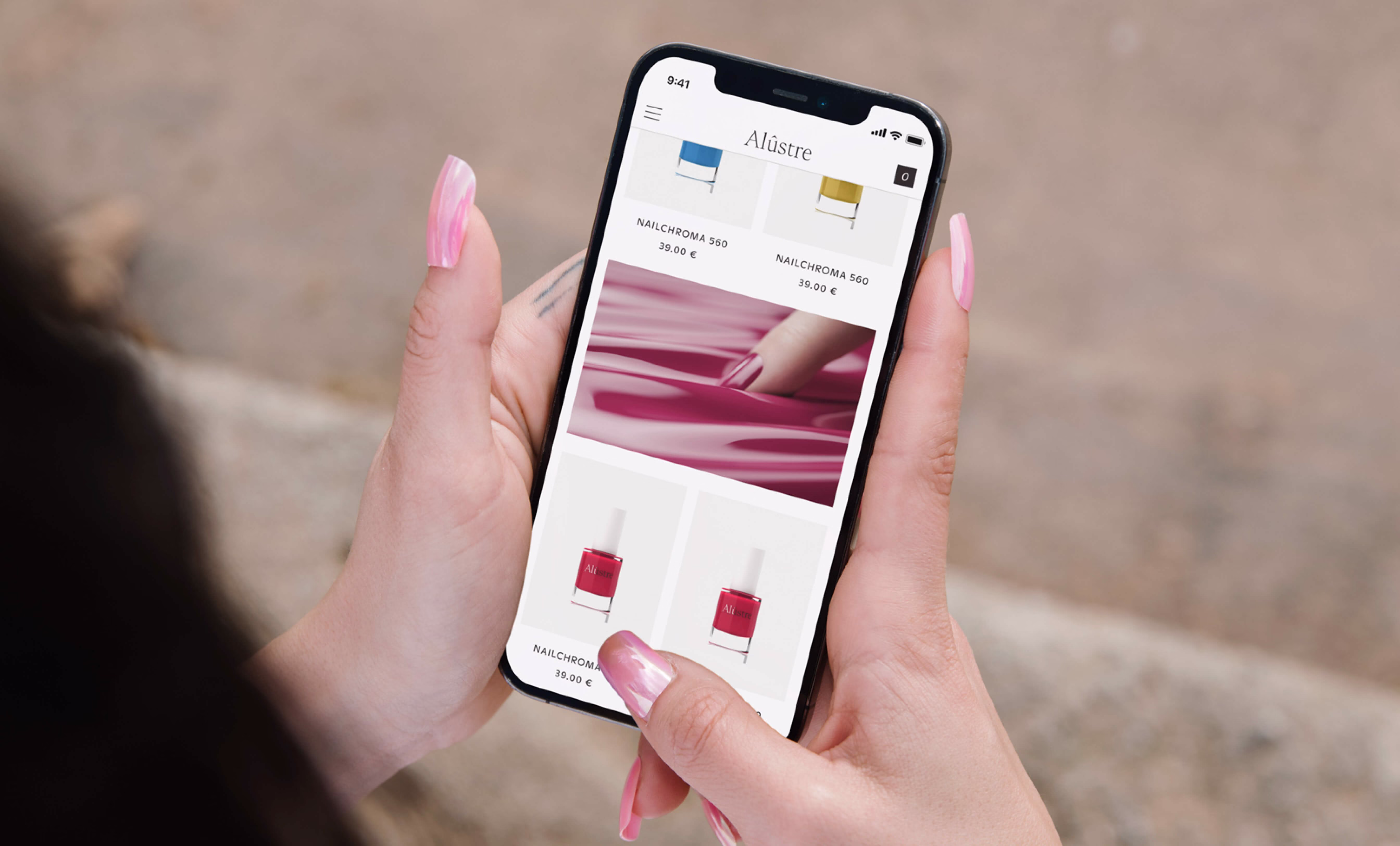Viewing product on mobile