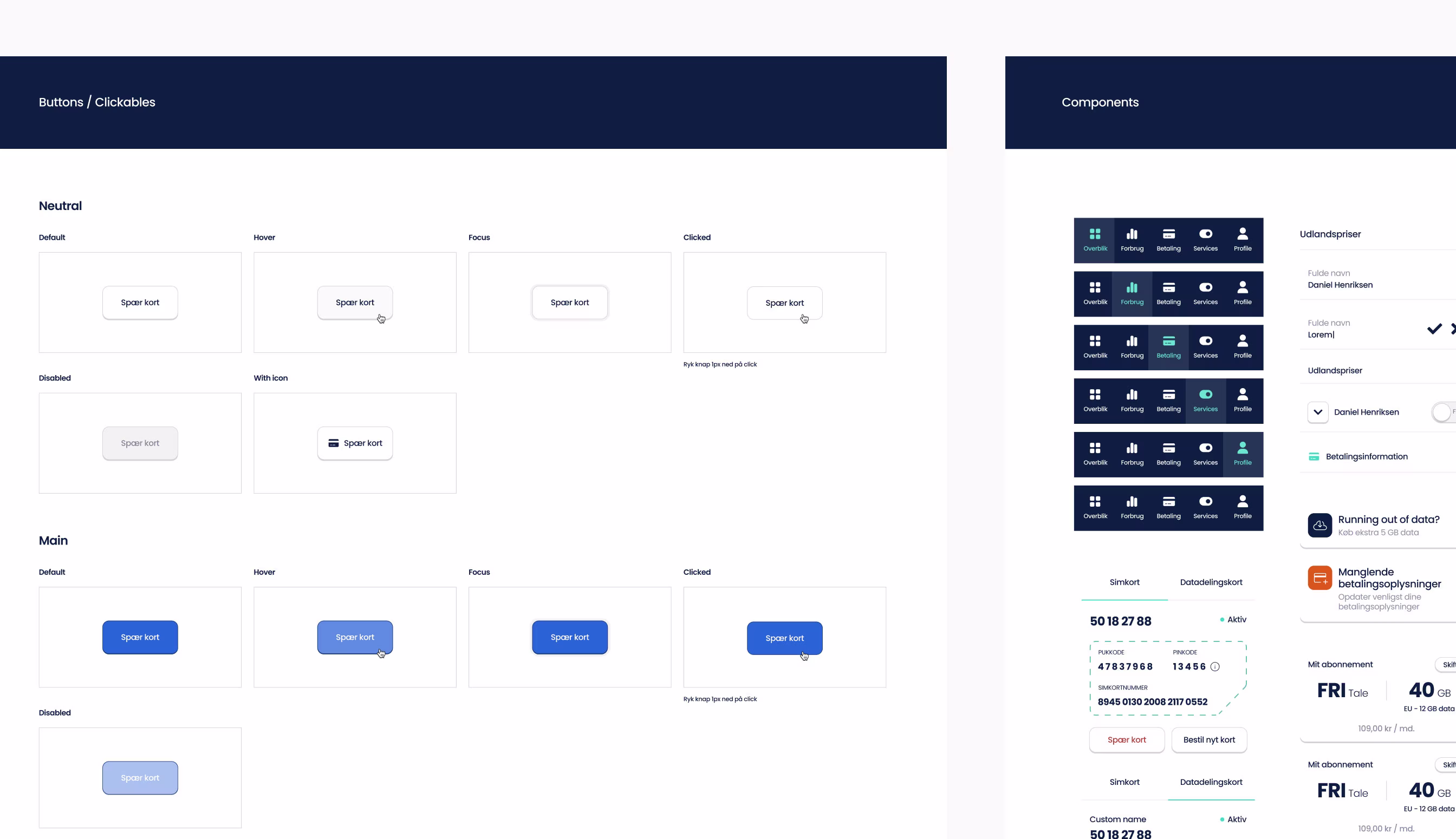 Design system components