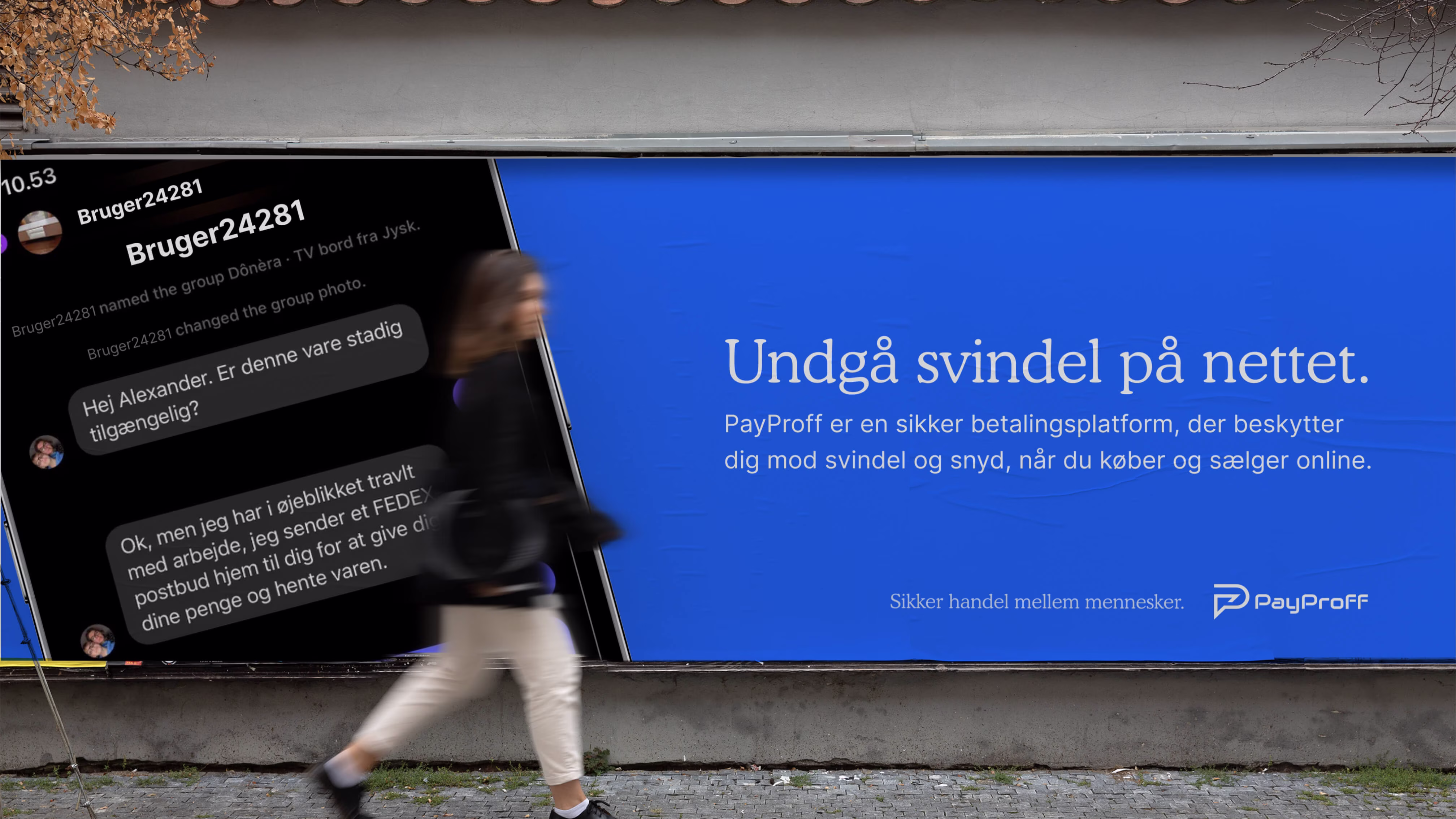 OOH billboard on the street