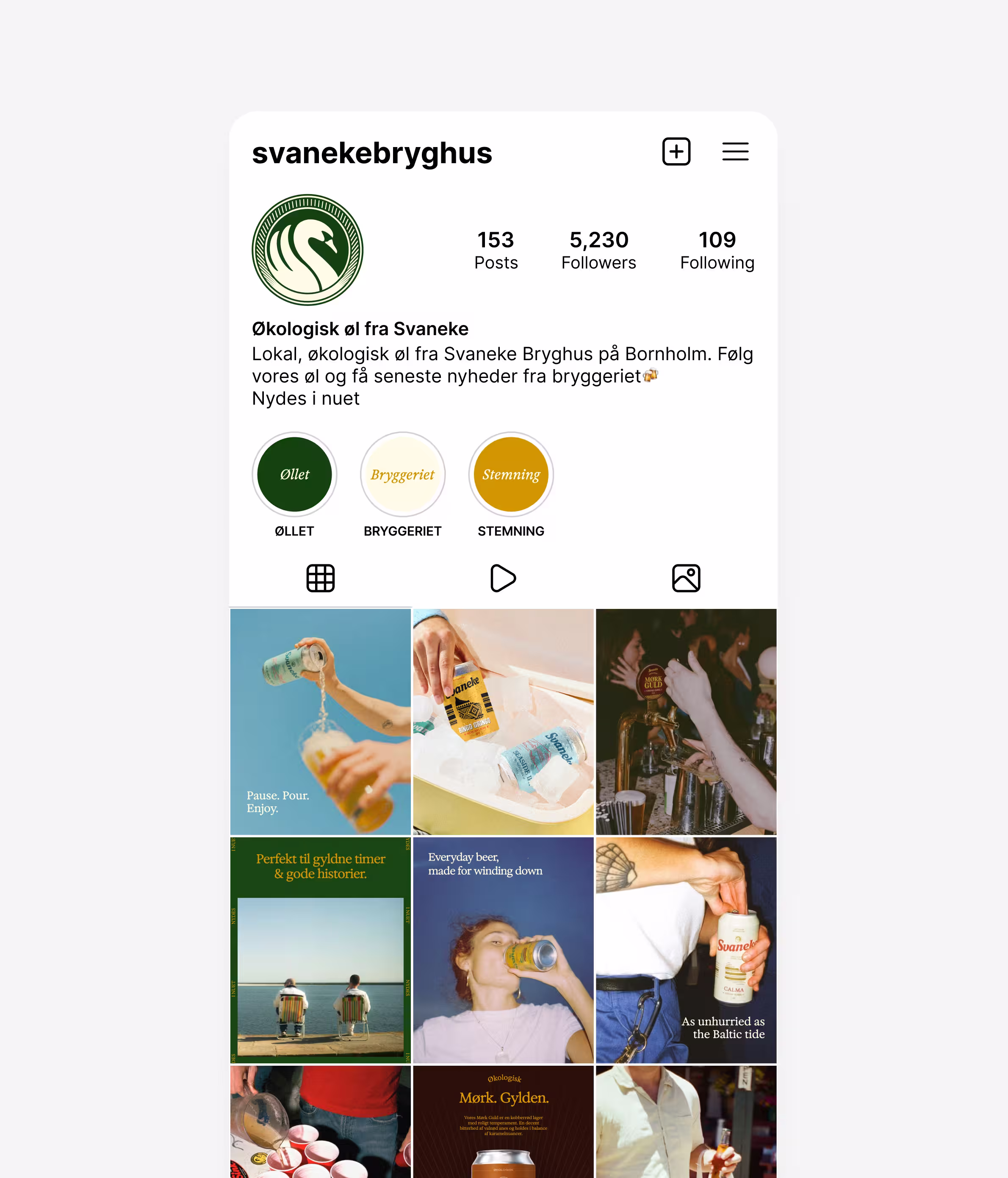 Svaneke Instagram profile