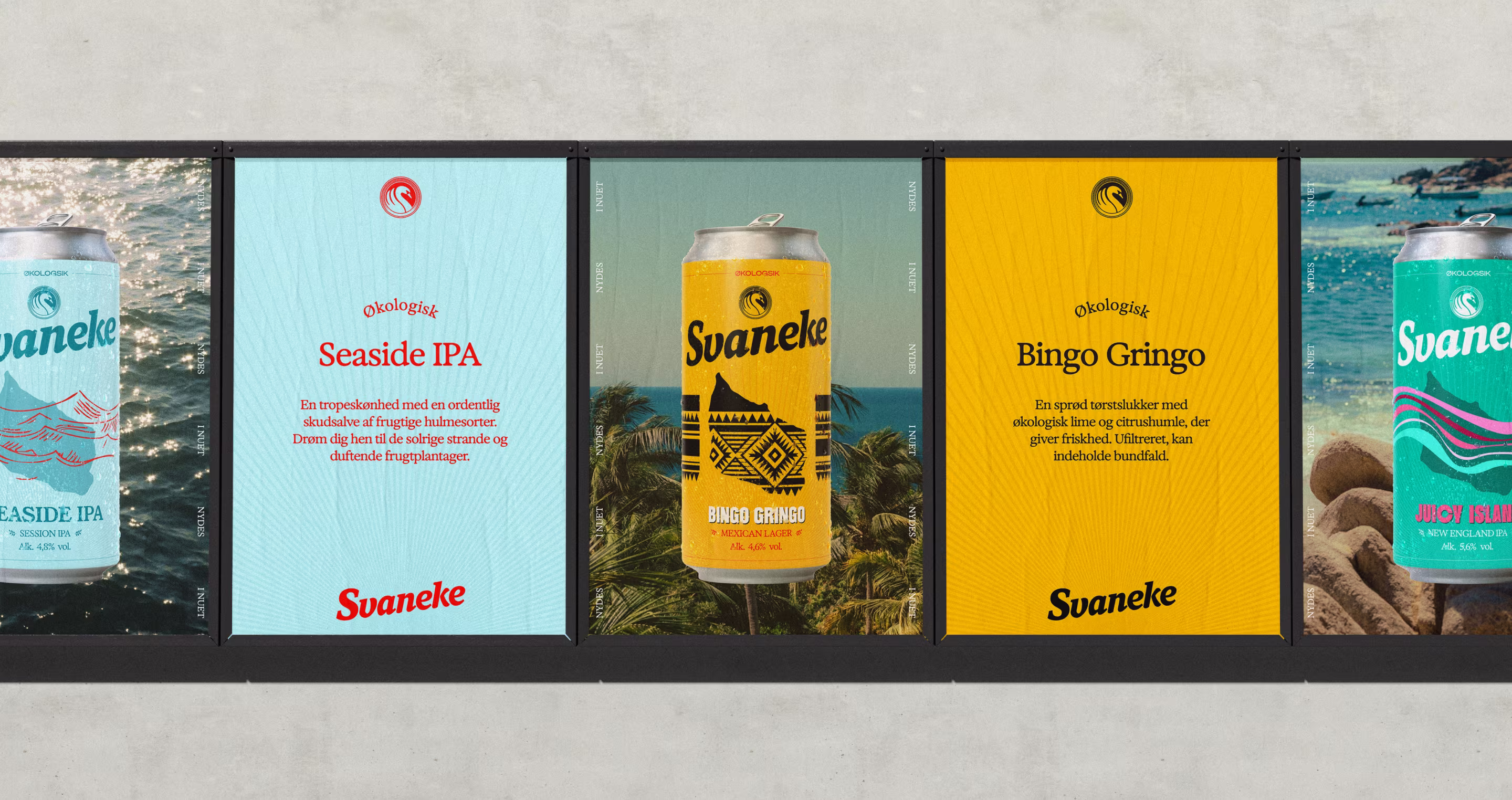 Beer can variants on billboard