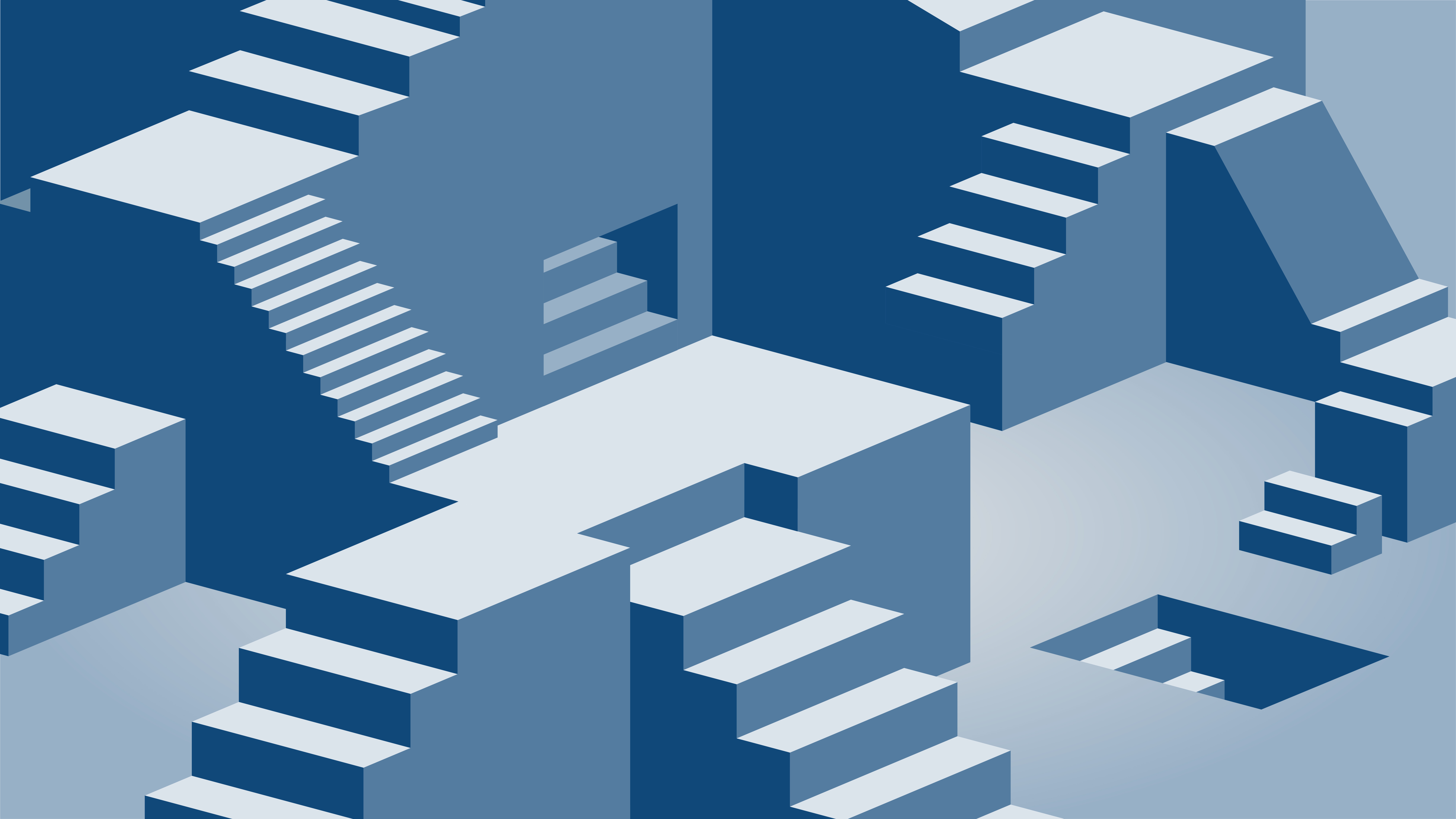 Original staircase illustration created for the Social Mobility in Asia campaign representing career progression