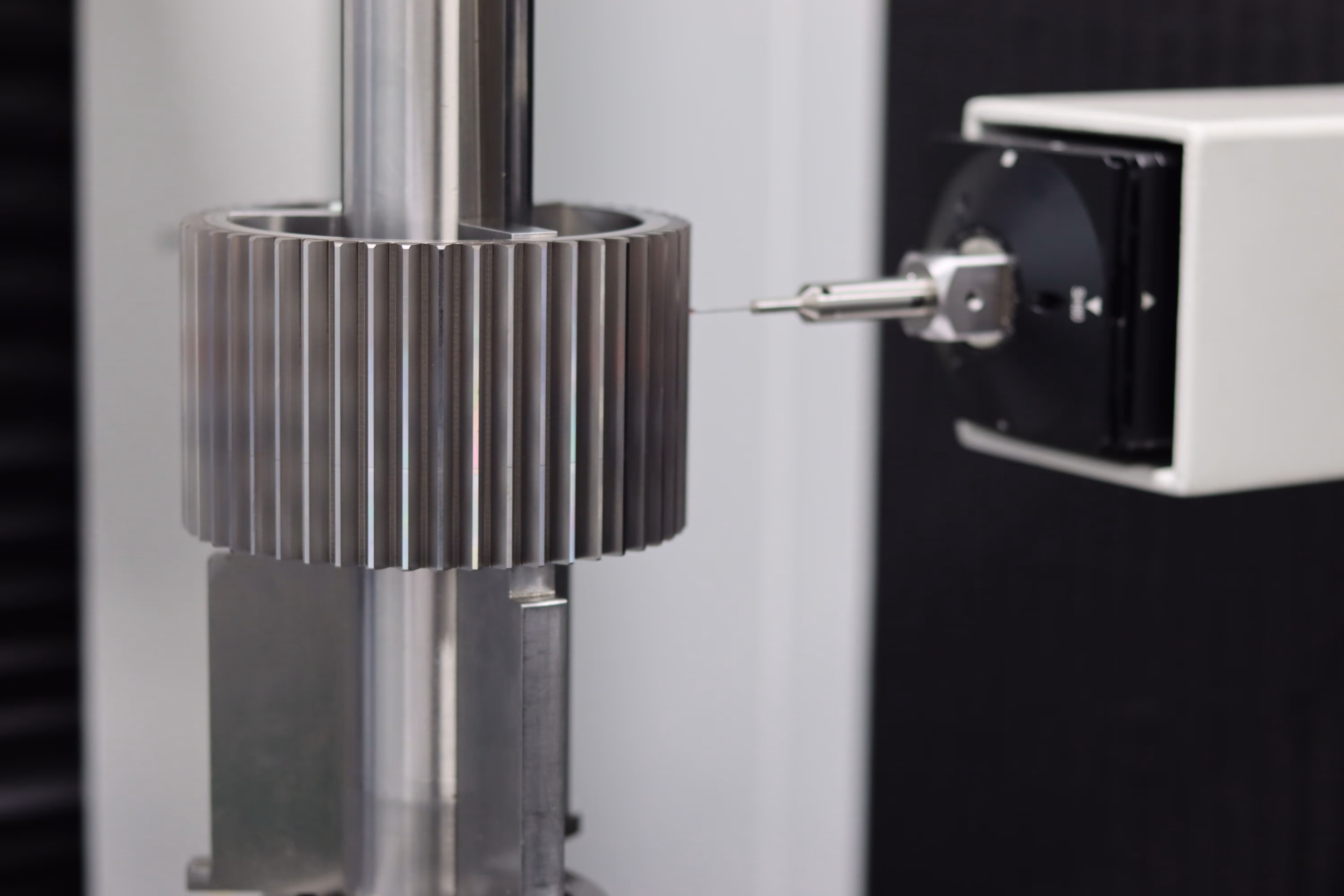 Closeup image of precision inspection