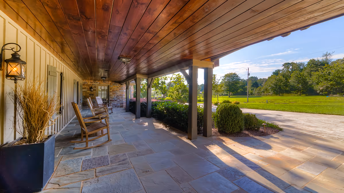 Photo of large front porch on property at Ark on Lake Lanier
