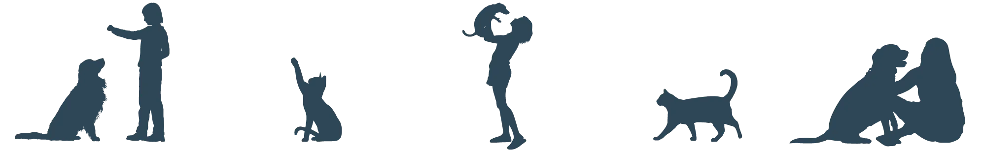 Silhouettes of animals