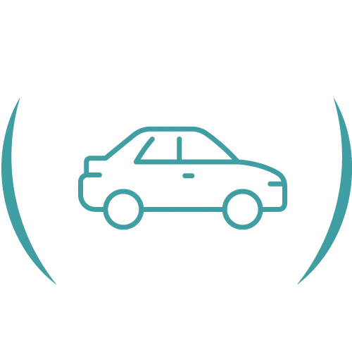 Teal veterinary line icon.