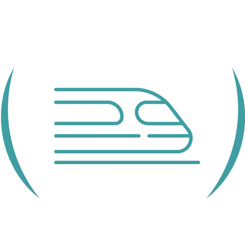 Teal veterinary line icon.