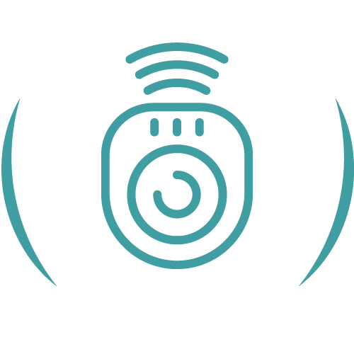 Teal veterinary line icon.