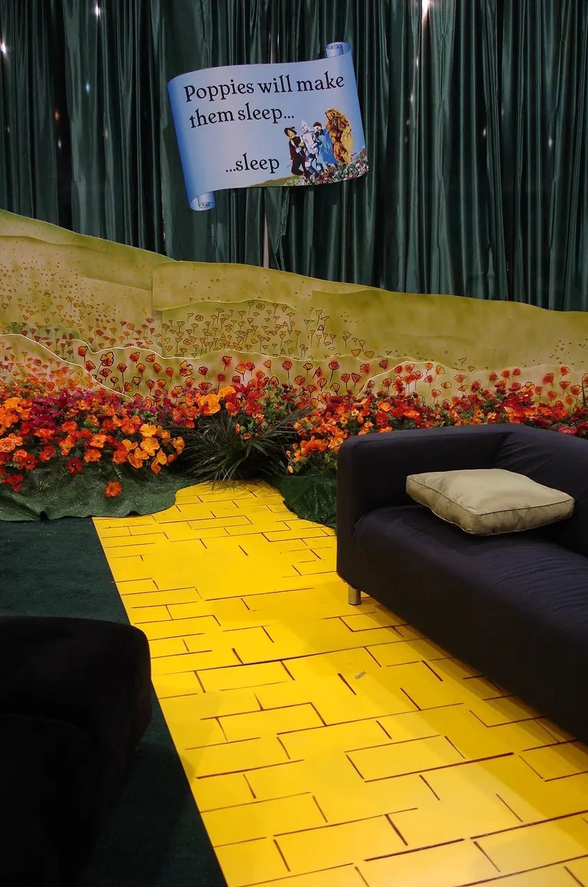 Custom Decor for Wizard of Oz Themed Tradeshow