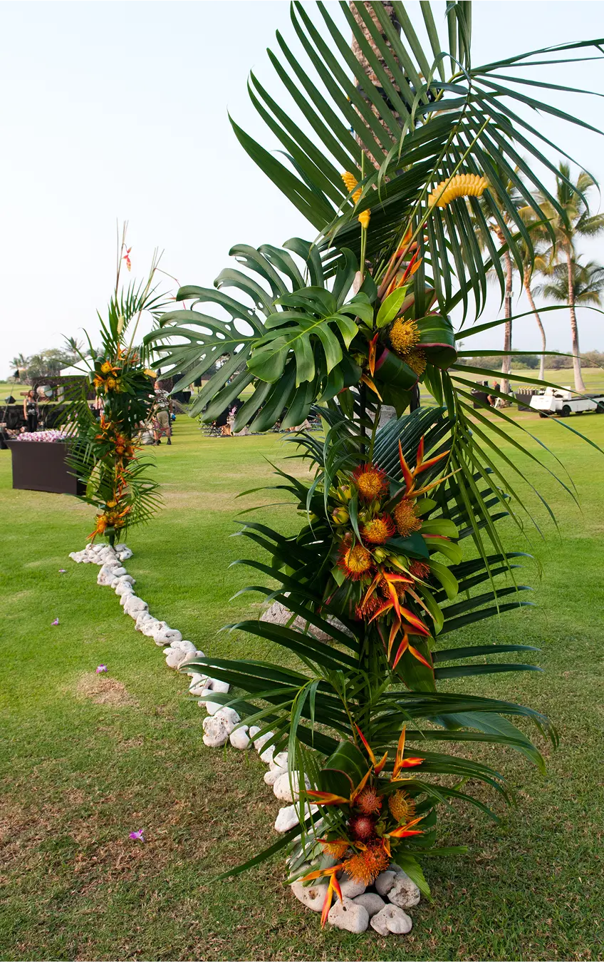 Florals for Outdoor Event, Hawaii