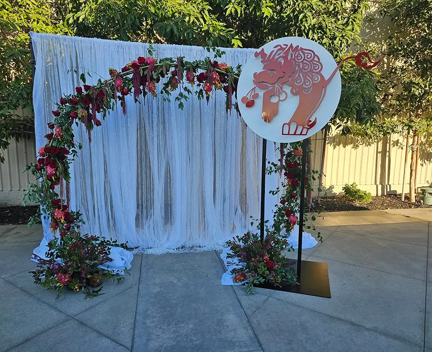 Photo Backdrop for Client Appreciation Event at Hanger 21, Fullerton, CA