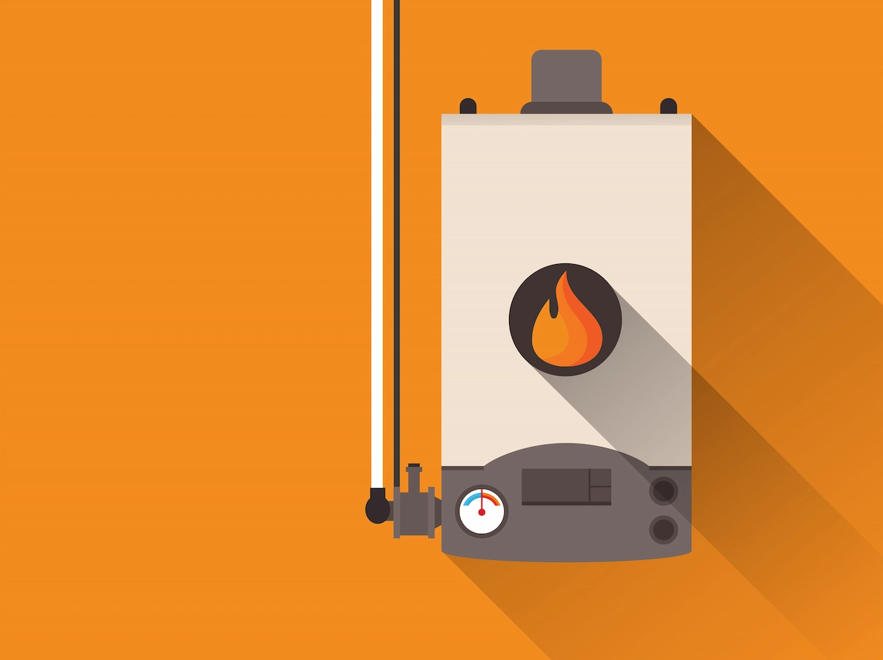 A graphic of a furnace.