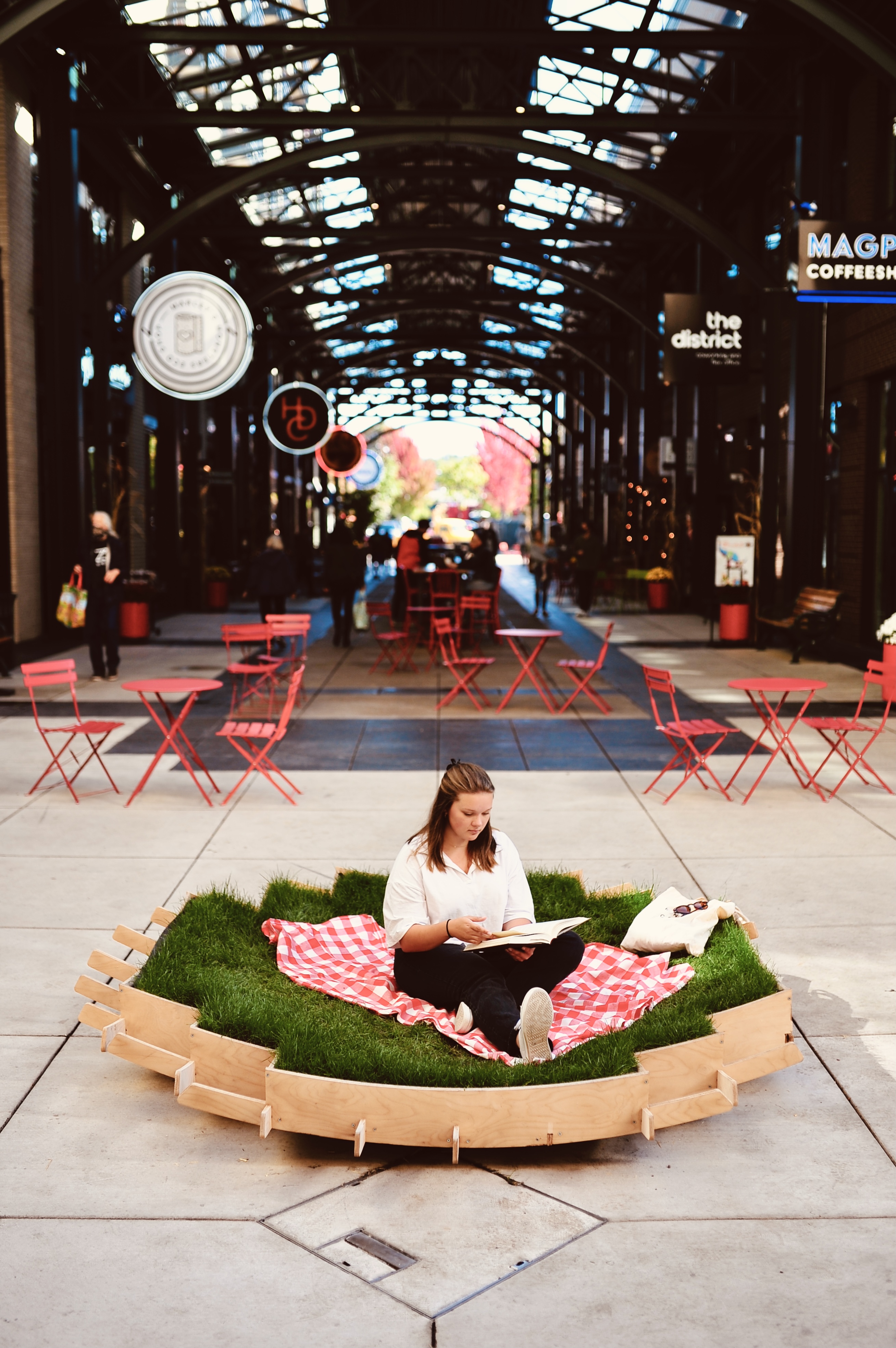 Stay on the Grass V1 Installation in 5th Street Market