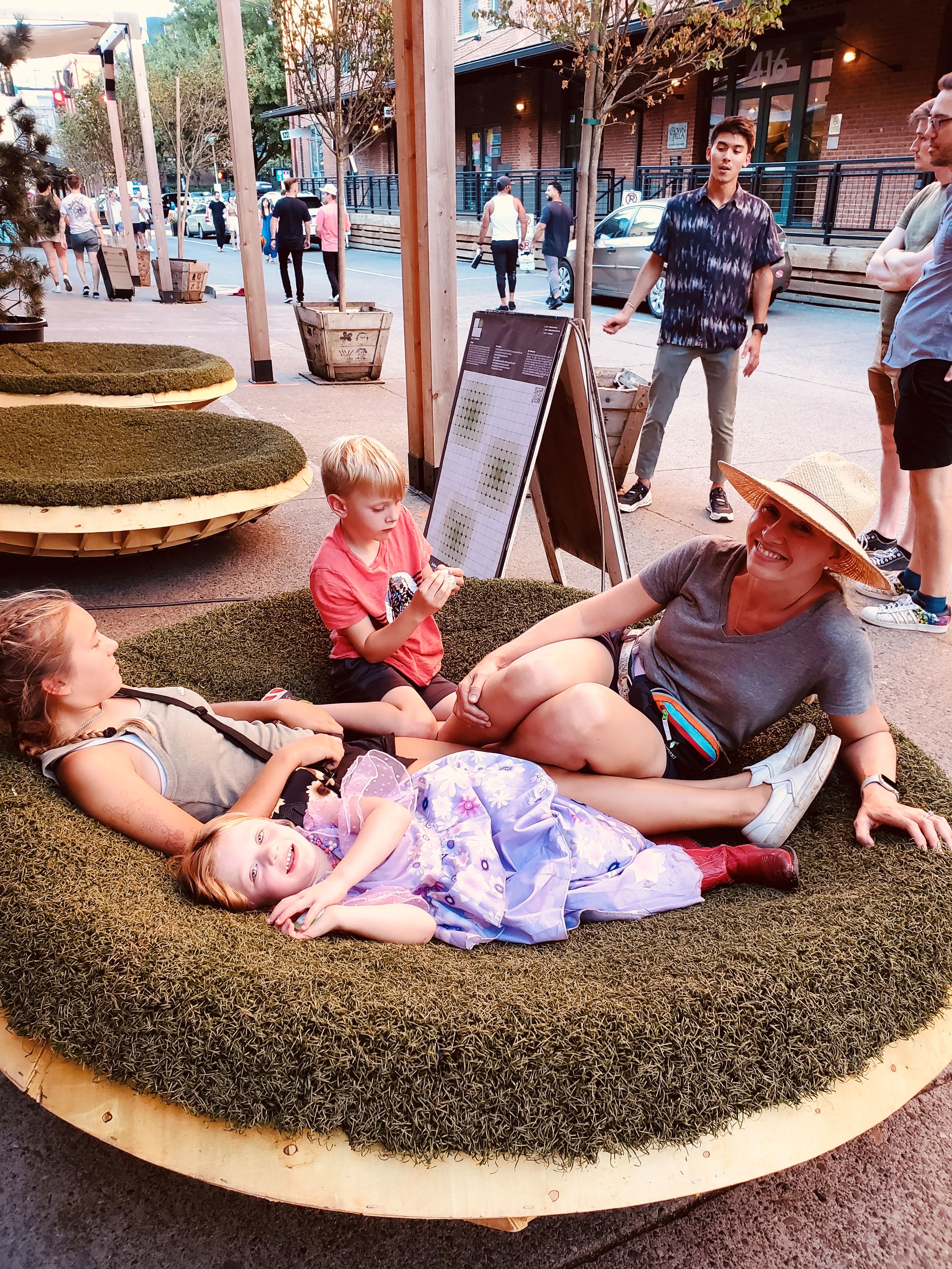 Stay on the Grass V2 installation in Portland