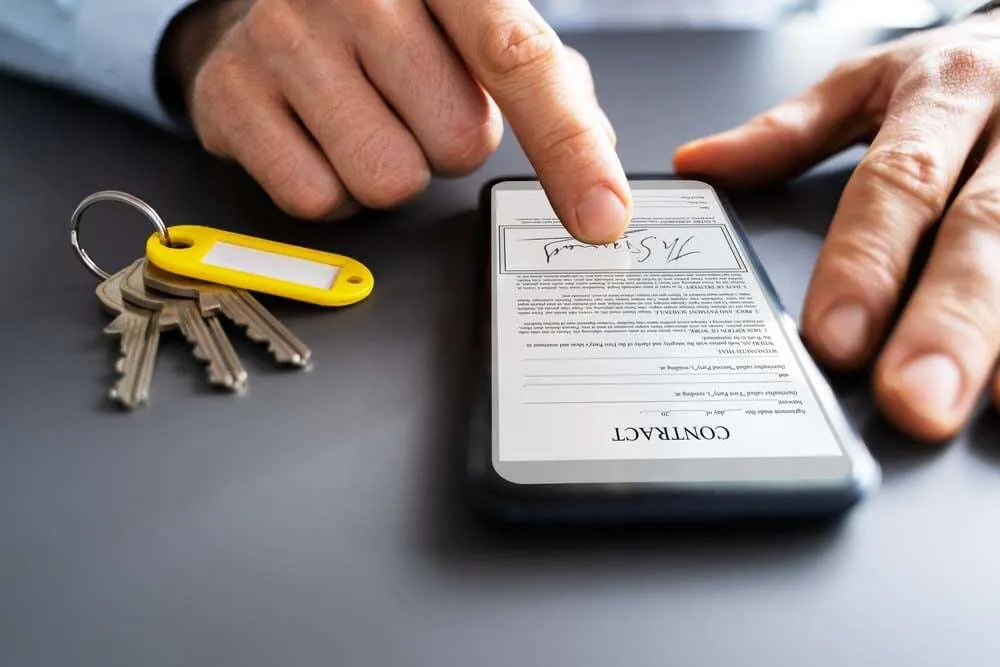 Affordable housing community with modern apartment buildings