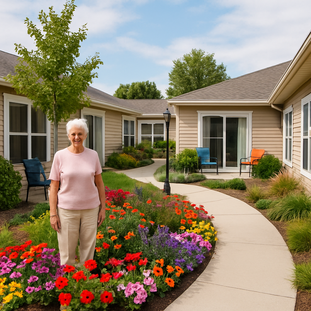 Cozy and welcoming living space in a 55+ senior apartment