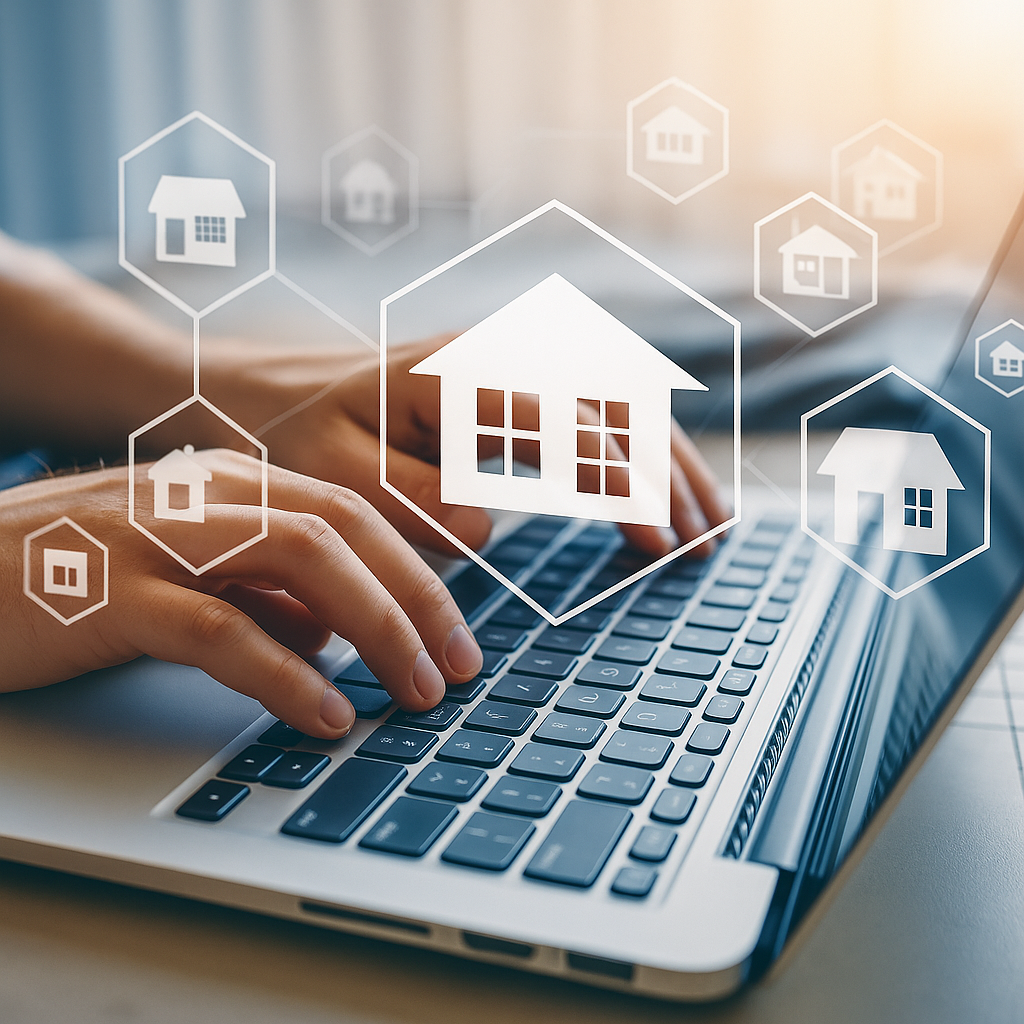 Property manager reviewing 2022 housing market trends