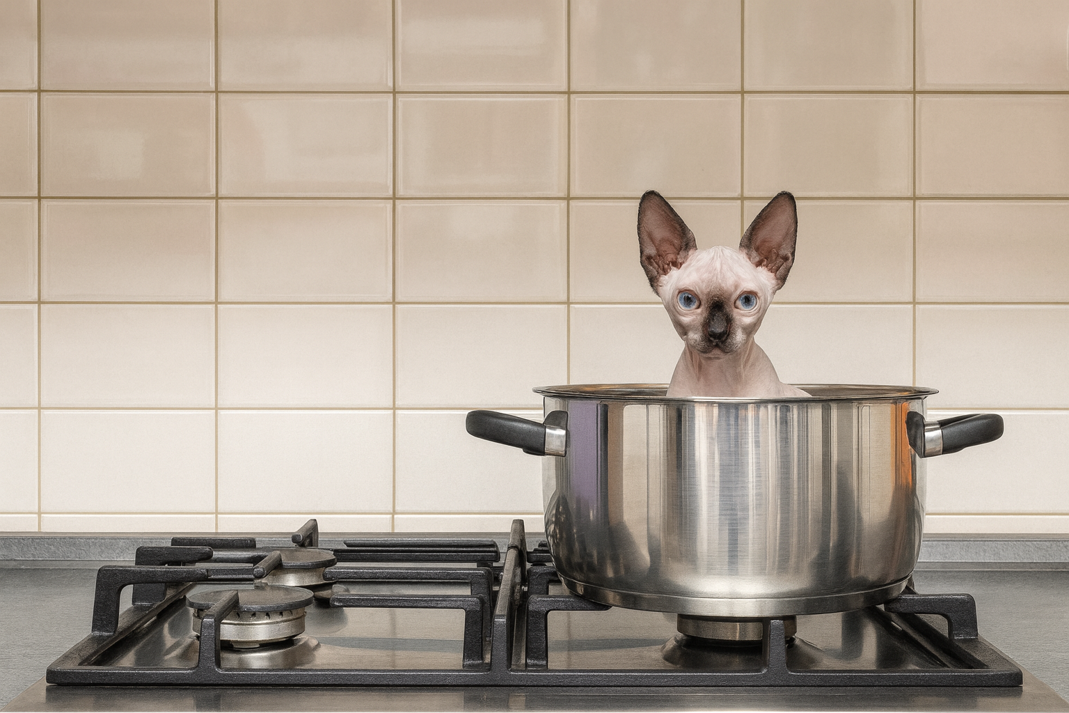 Apartment kitchen with gas stovetop option