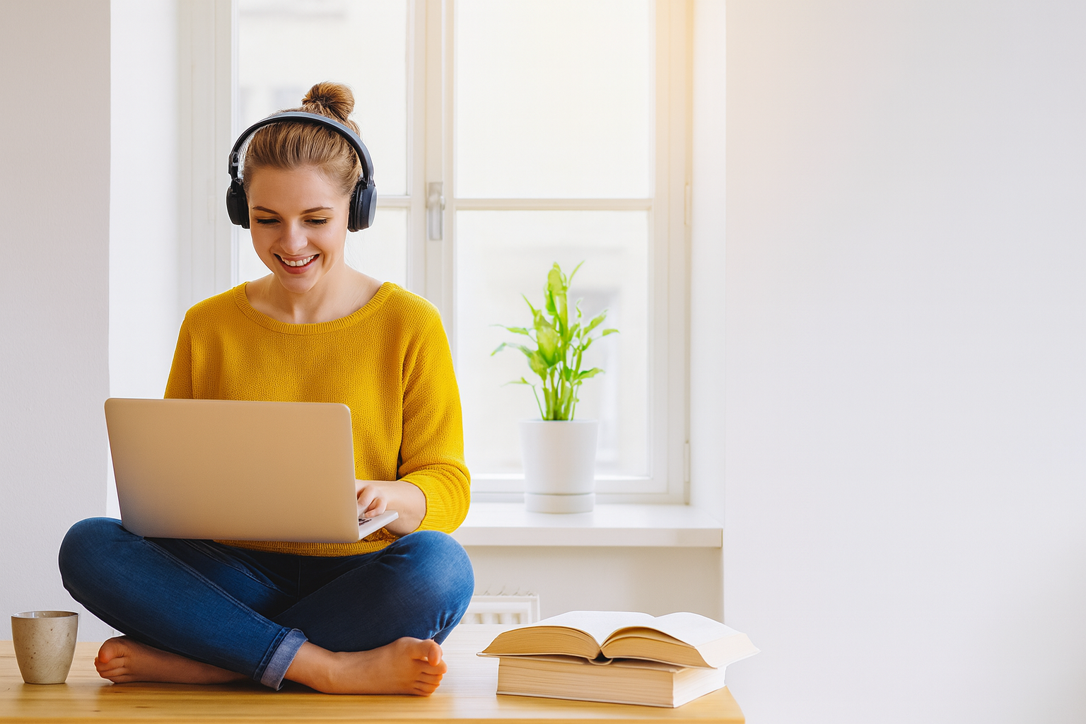 Students signing an online lease for an apartment on a laptop