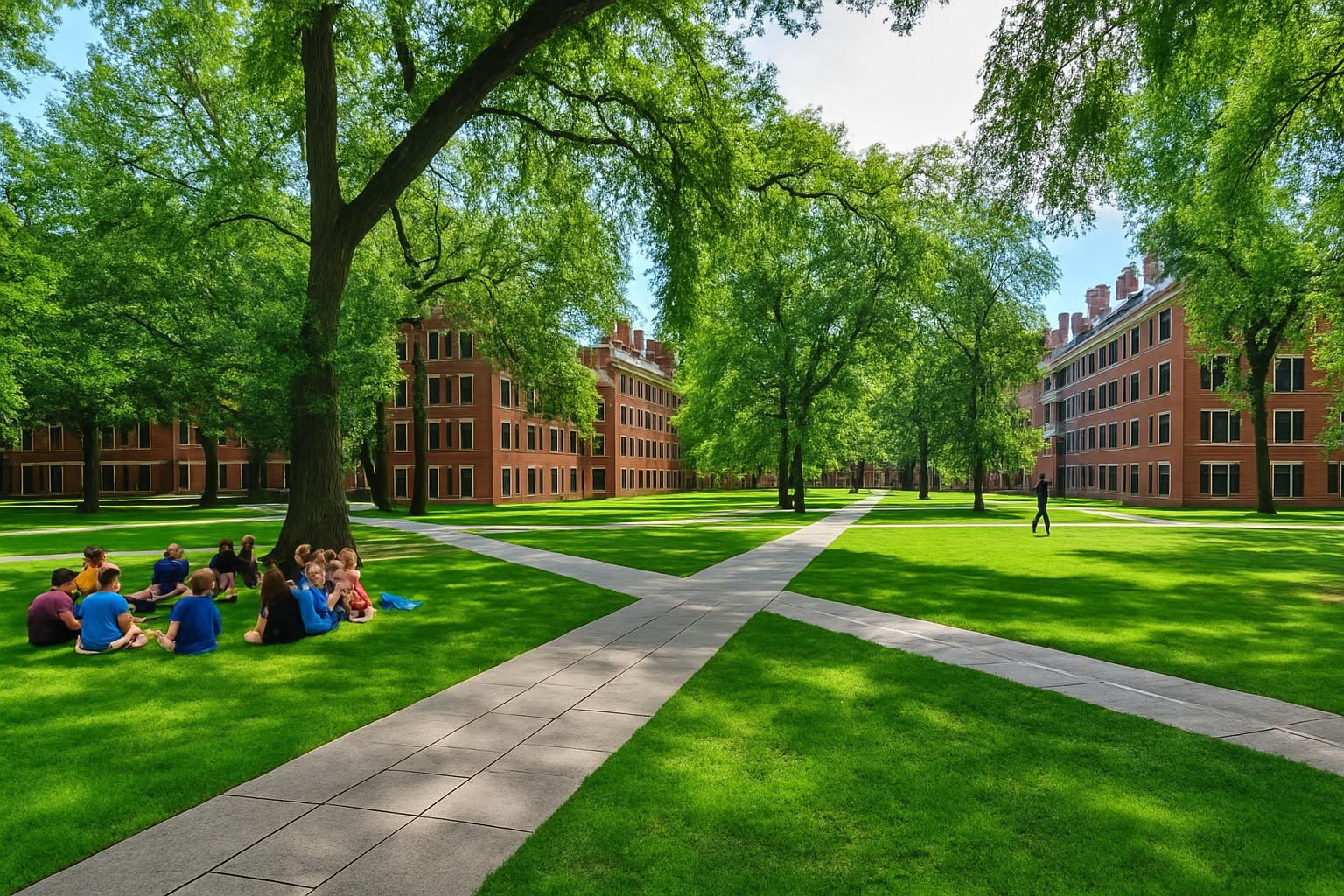 Modern student housing apartment with bright natural lighting