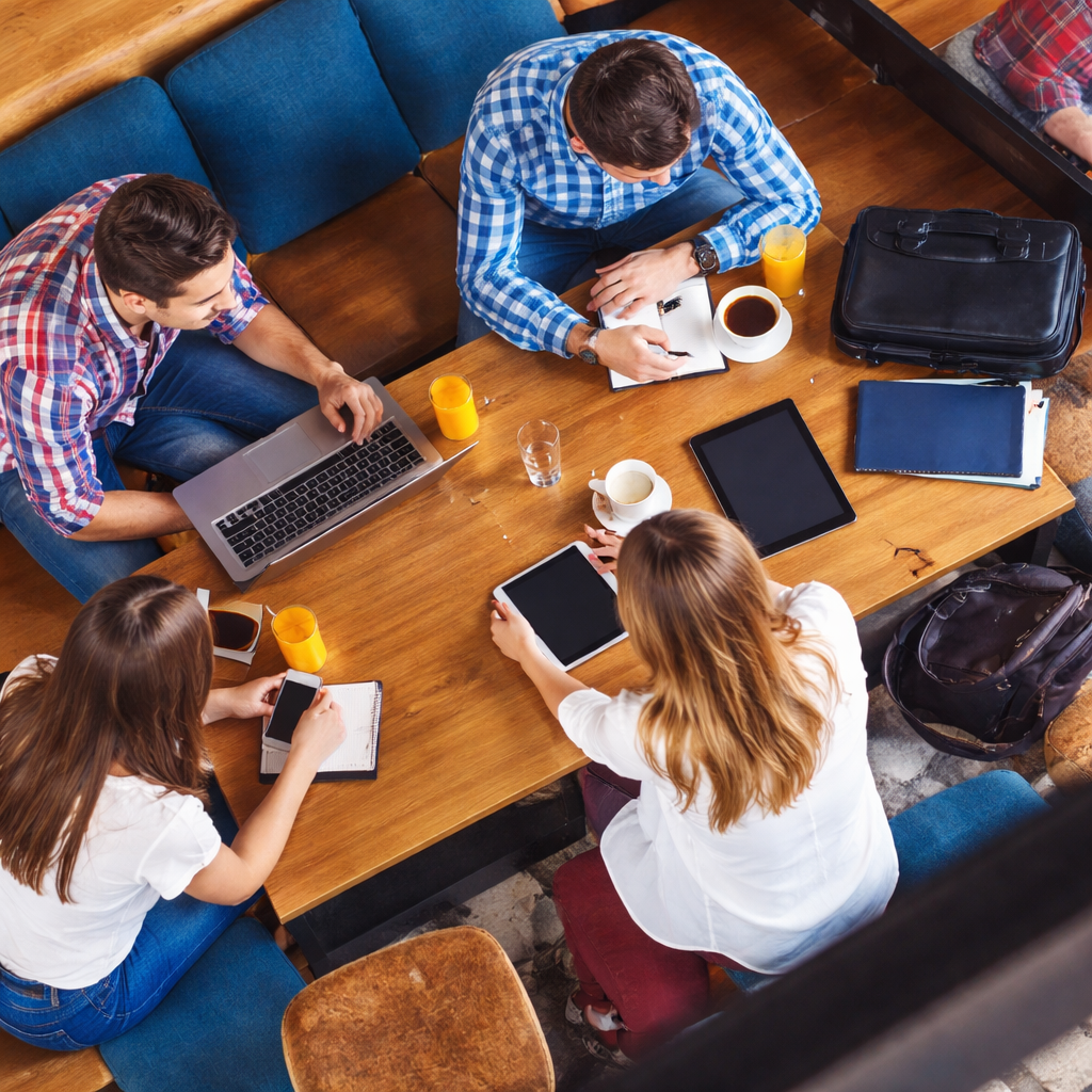 Senior housing property manager greeting residents