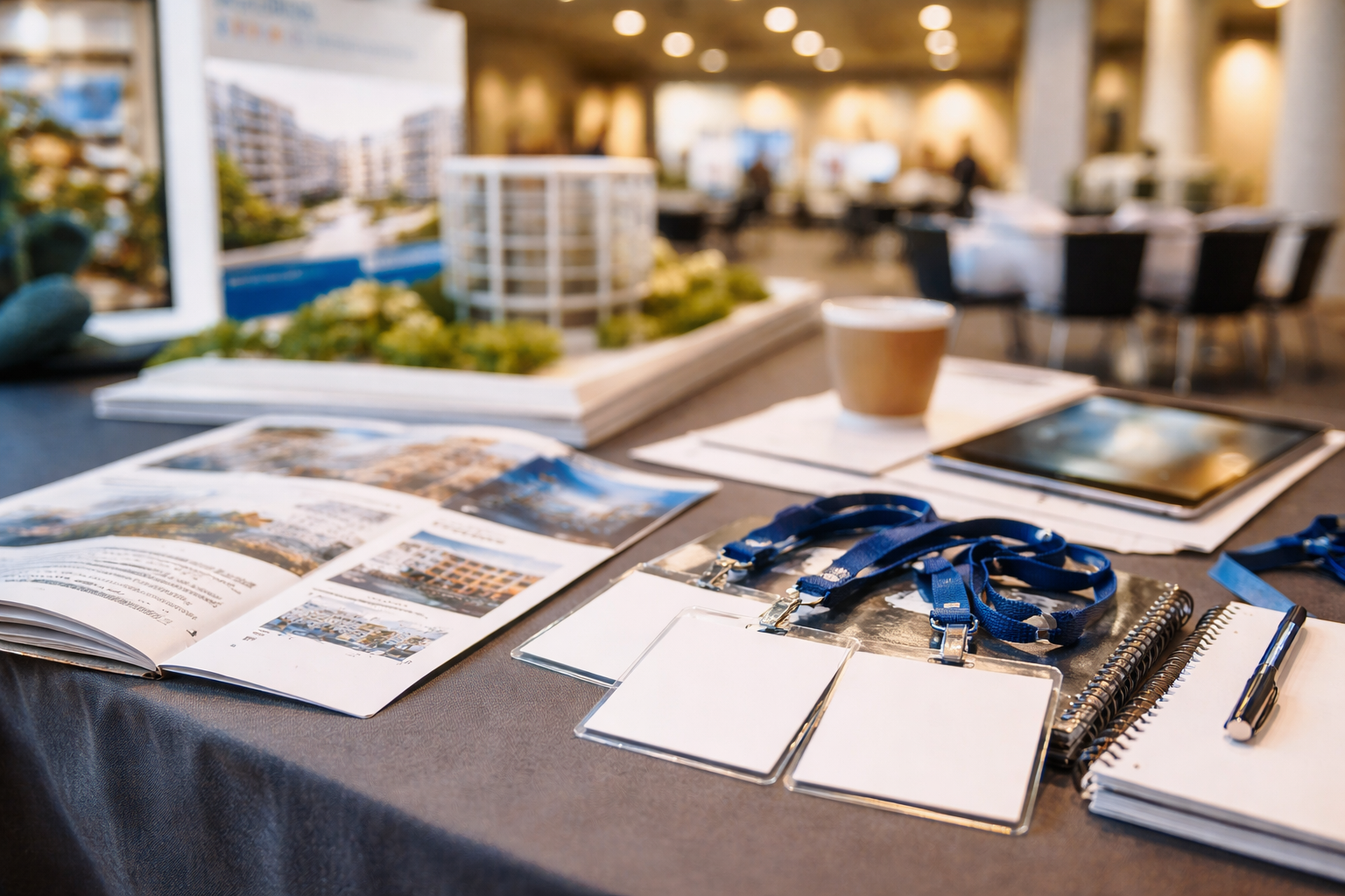 Affordable housing developers and lenders networking at a national housing conference