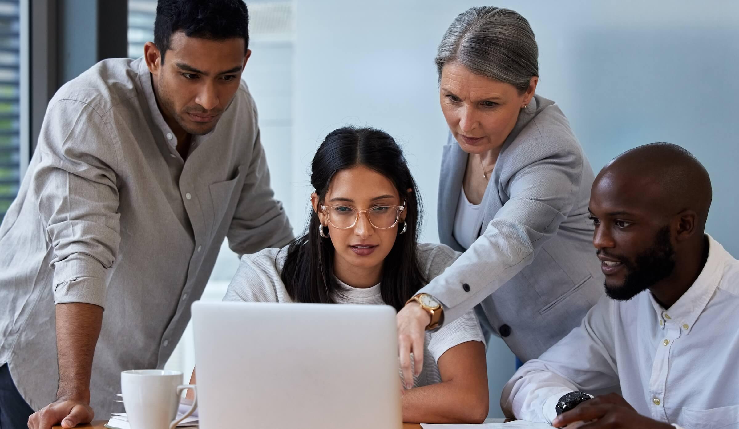 Affordable housing compliance manager reviewing digital income certifications