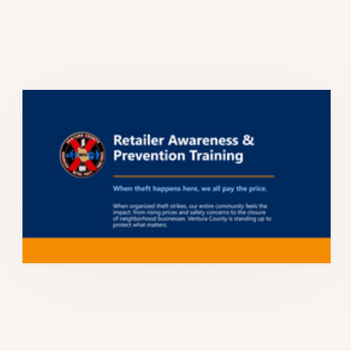 Image of a training presentation for retailers