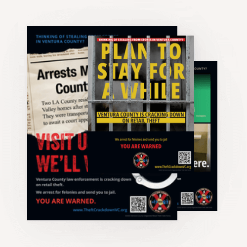 Composite image of flyers