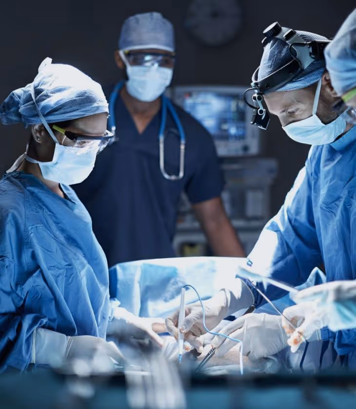 Surgeons in Los Angeles performing minimally invasive procedure on damaged fallopian tubes