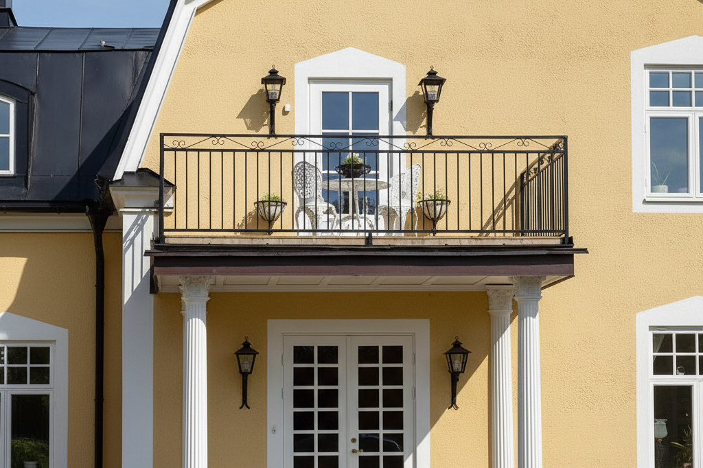 Balkongräcke Ekolsund i smide