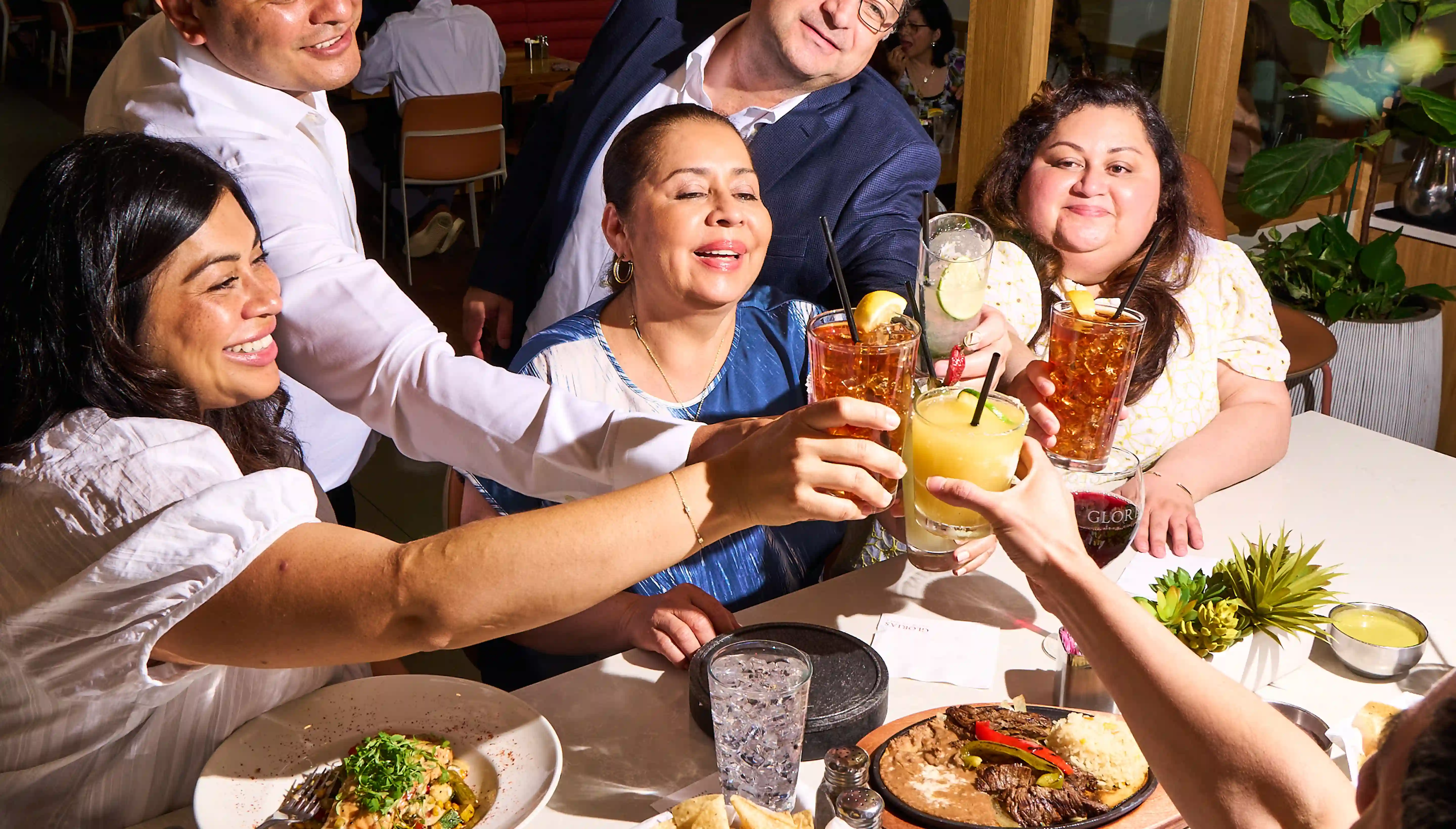 Gloria and Family Cheers