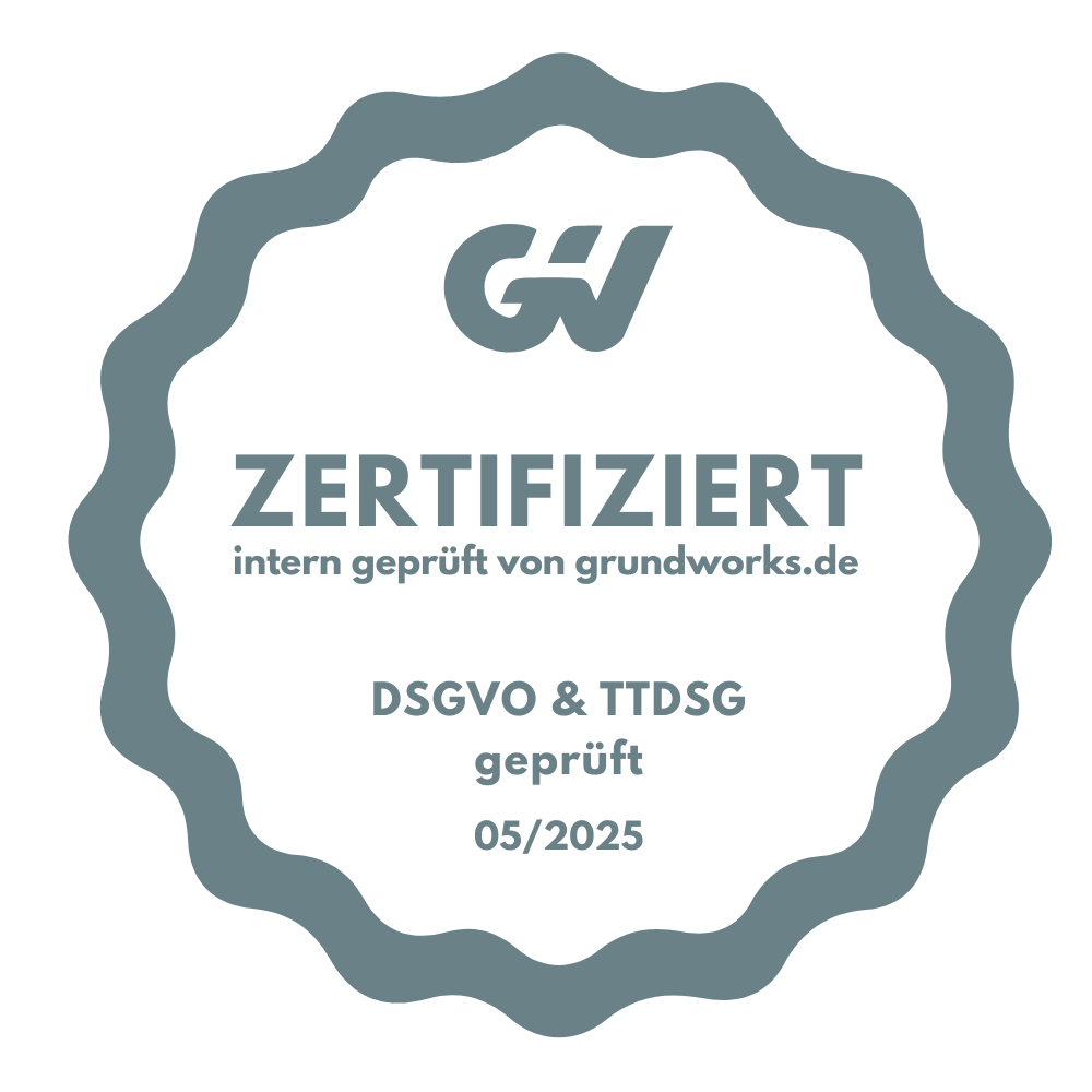 DSGVO Optimierungssiegel Grundworks