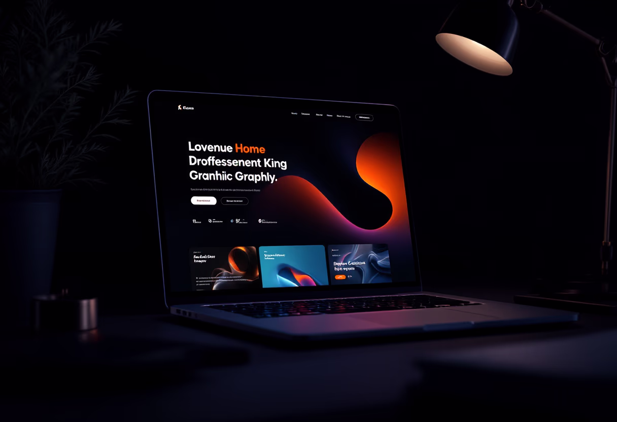 [digital project] image of a complete branding project (for a web design agency)